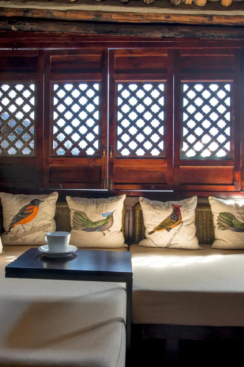 Decorative detail, Bed in Dali Sky Valley Heritage Boutique Hotel