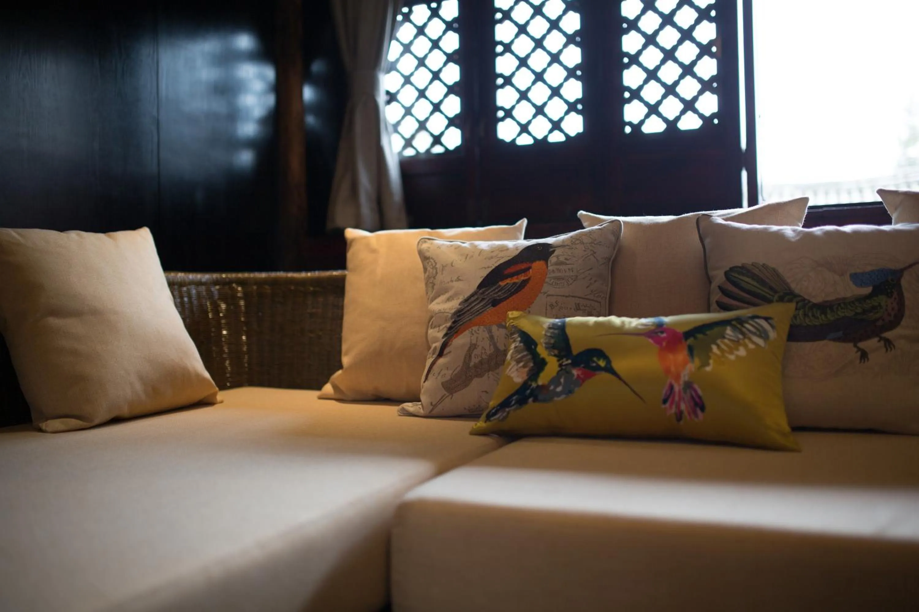 Decorative detail, Bed in Dali Sky Valley Heritage Boutique Hotel