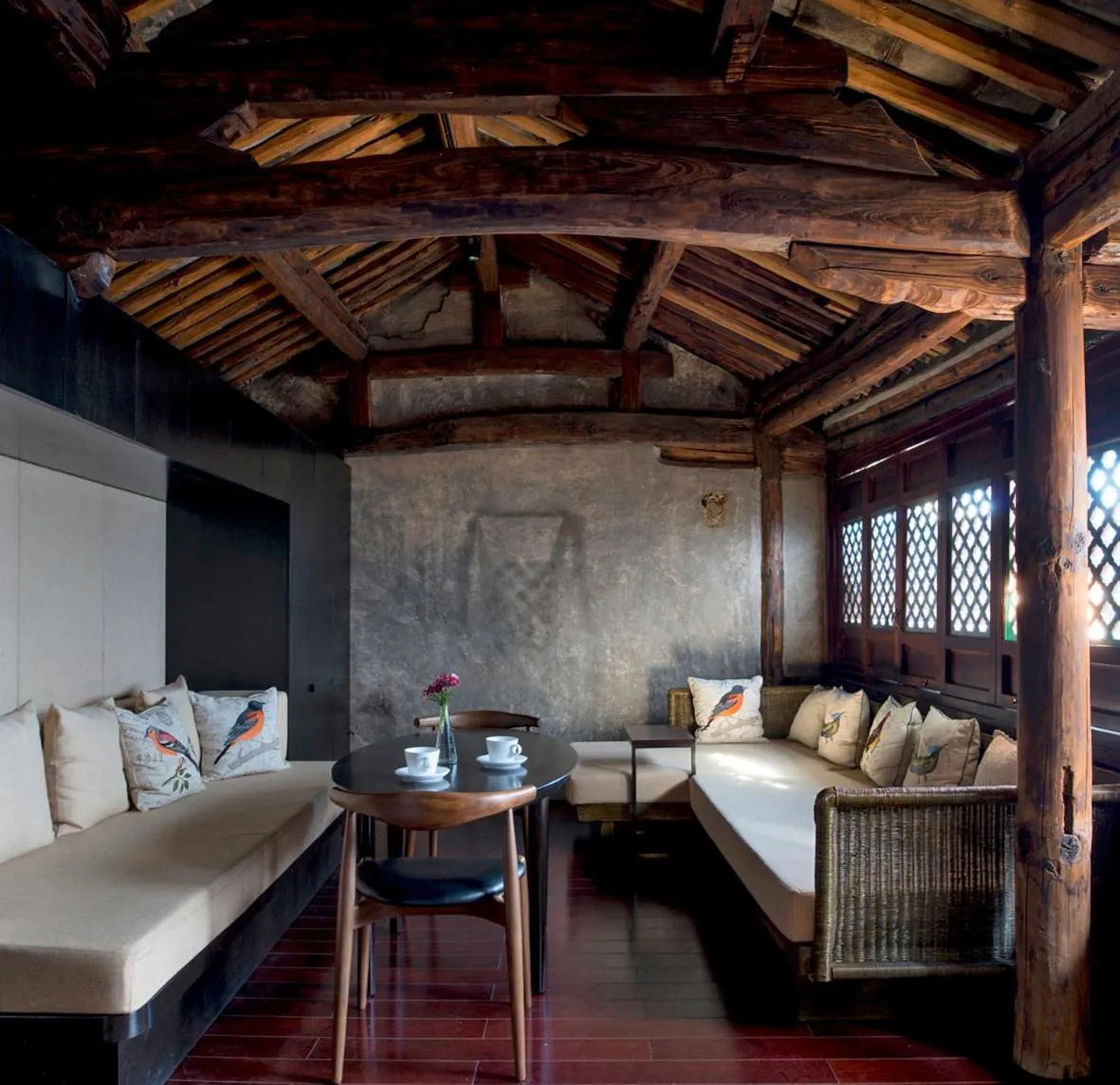 Decorative detail, Bed in Dali Sky Valley Heritage Boutique Hotel