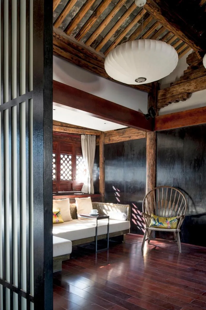 Decorative detail, Bed in Dali Sky Valley Heritage Boutique Hotel