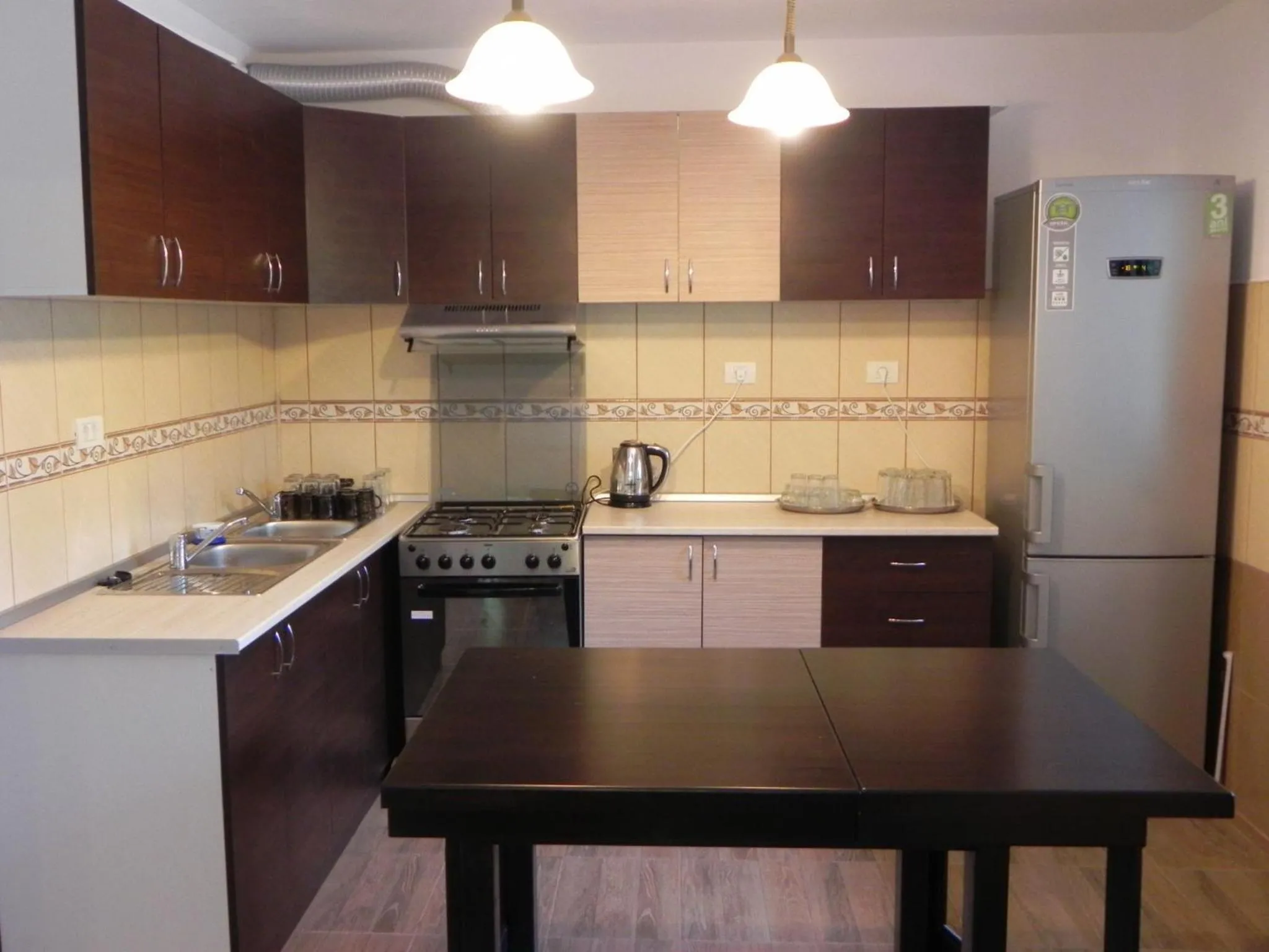 Kitchen or kitchenette in Pensiunea Iasmina si Pescarul