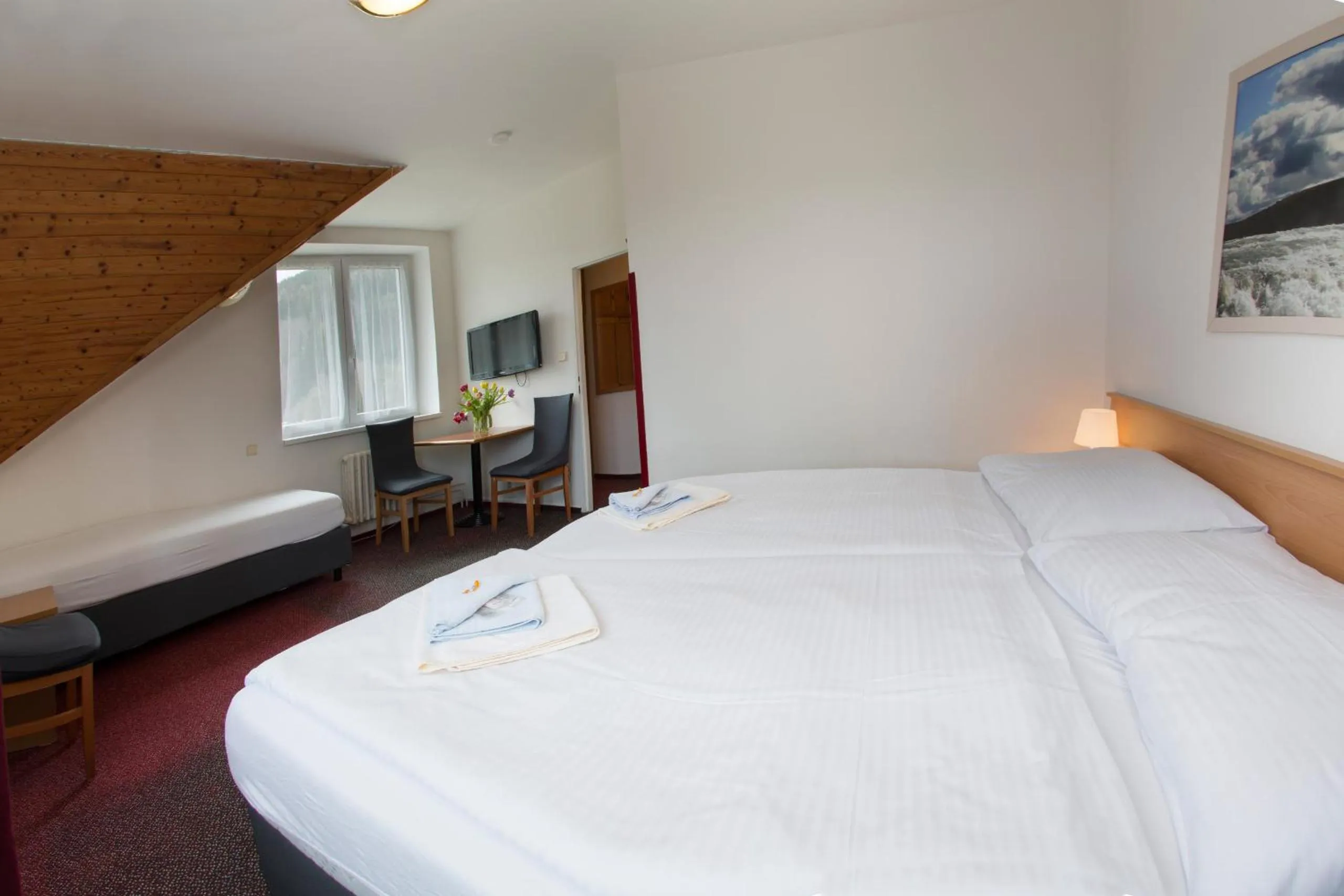 Bed in Hotel Harrachov Inn