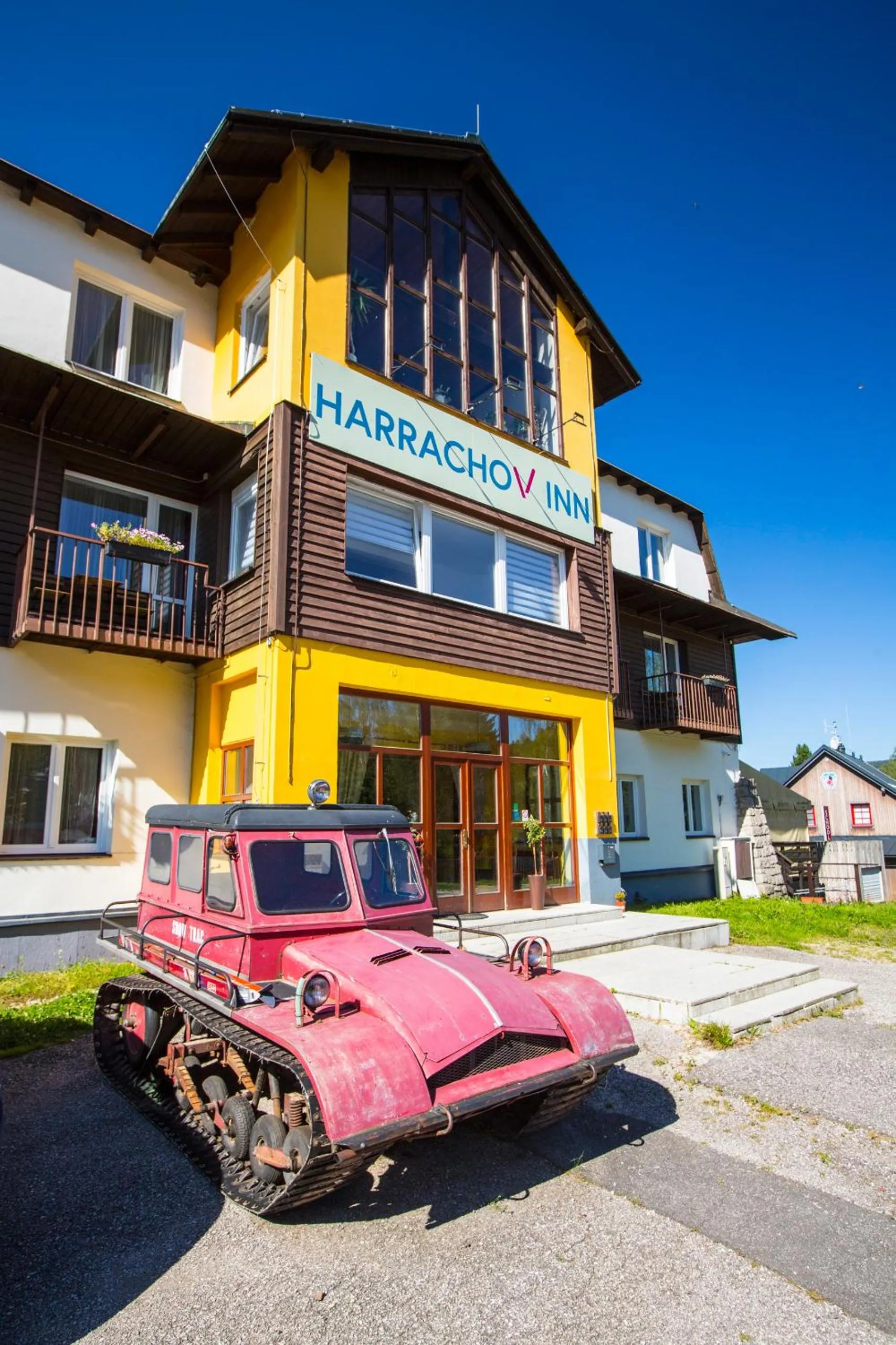 Property building in Hotel Harrachov Inn