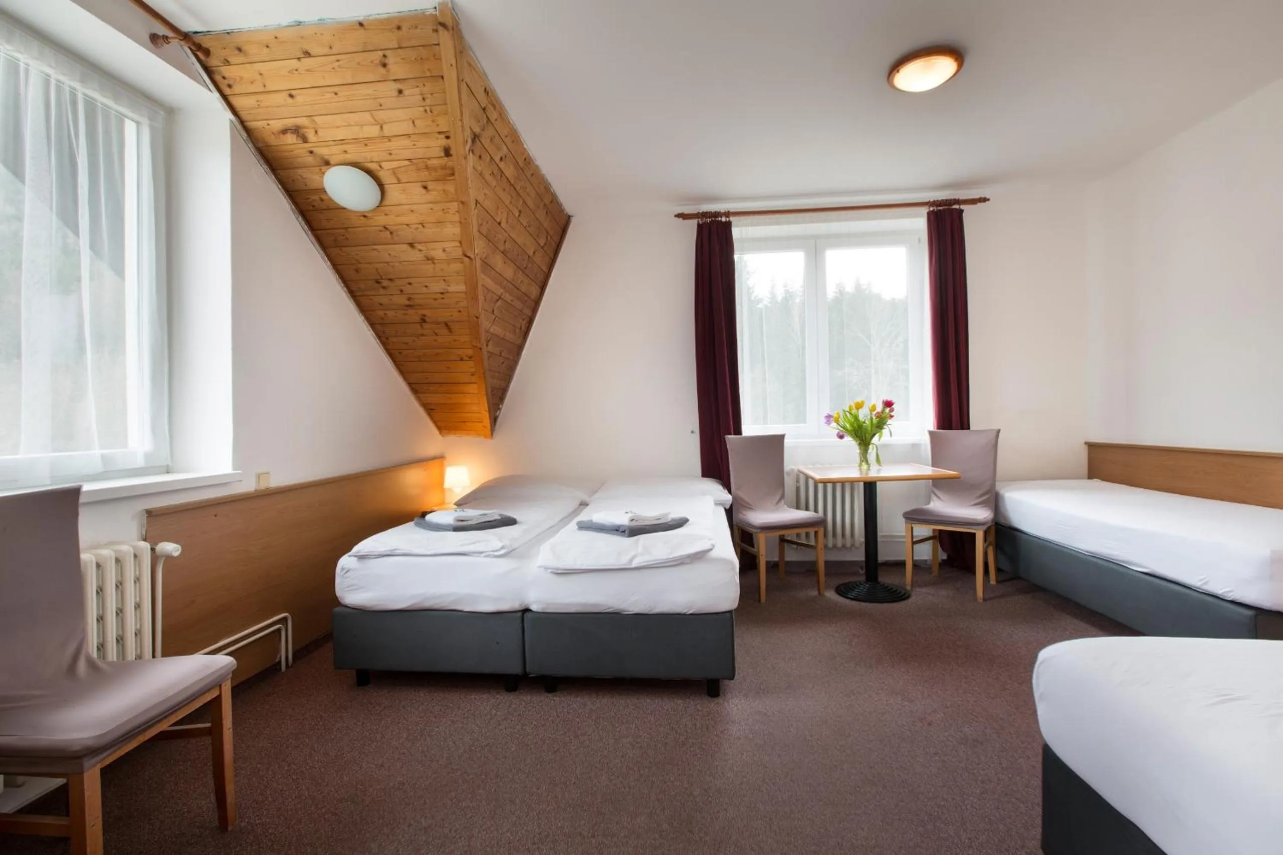 Bed in Hotel Harrachov Inn