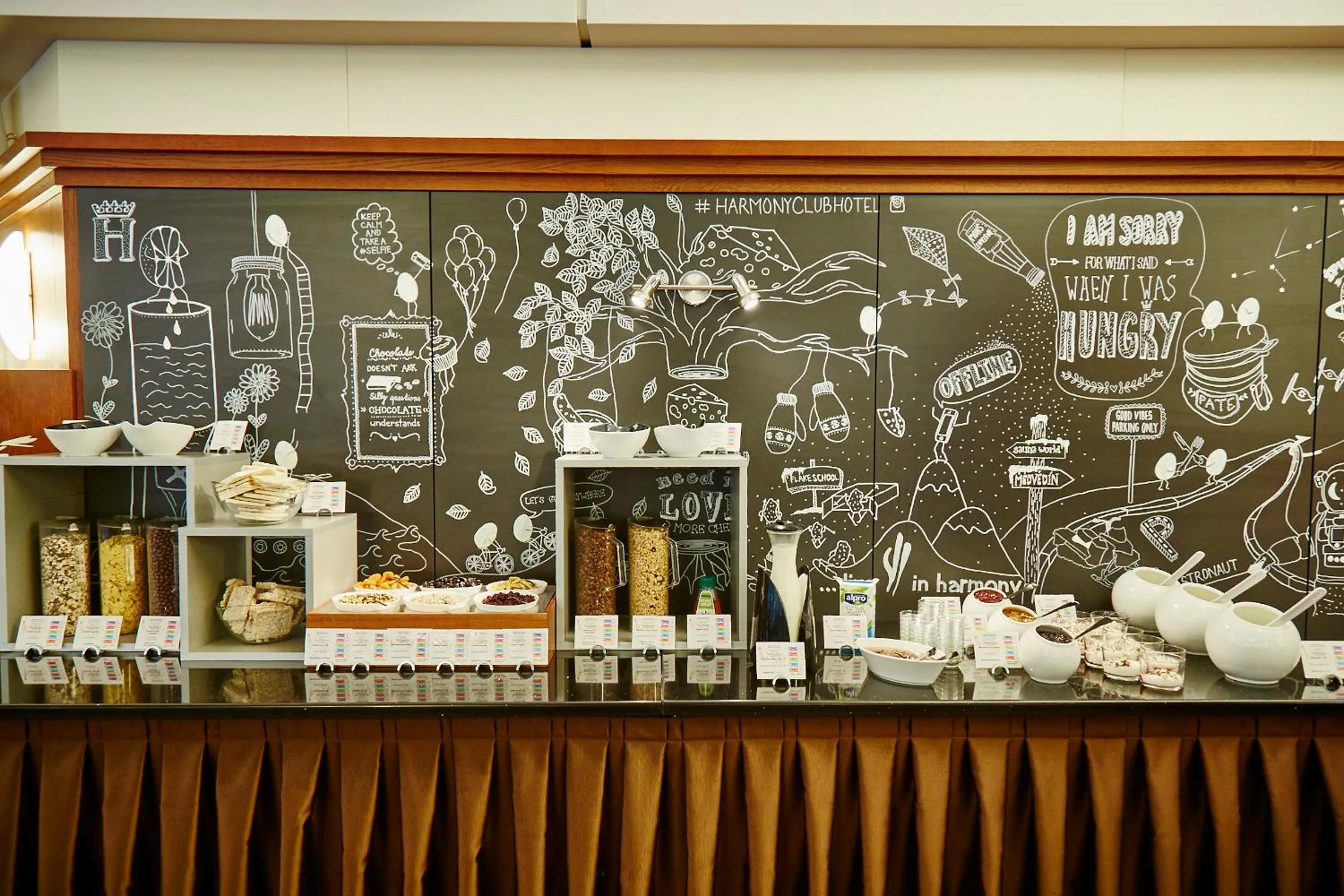 Buffet breakfast in Harmony Hotel