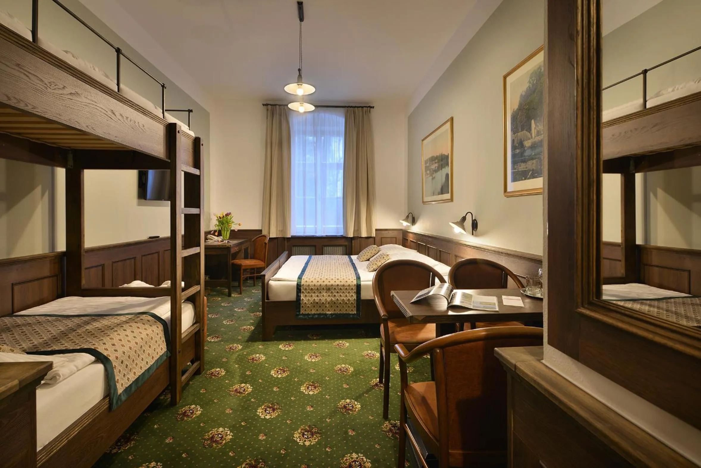 Bedroom, Bed in Hotel Podhrad