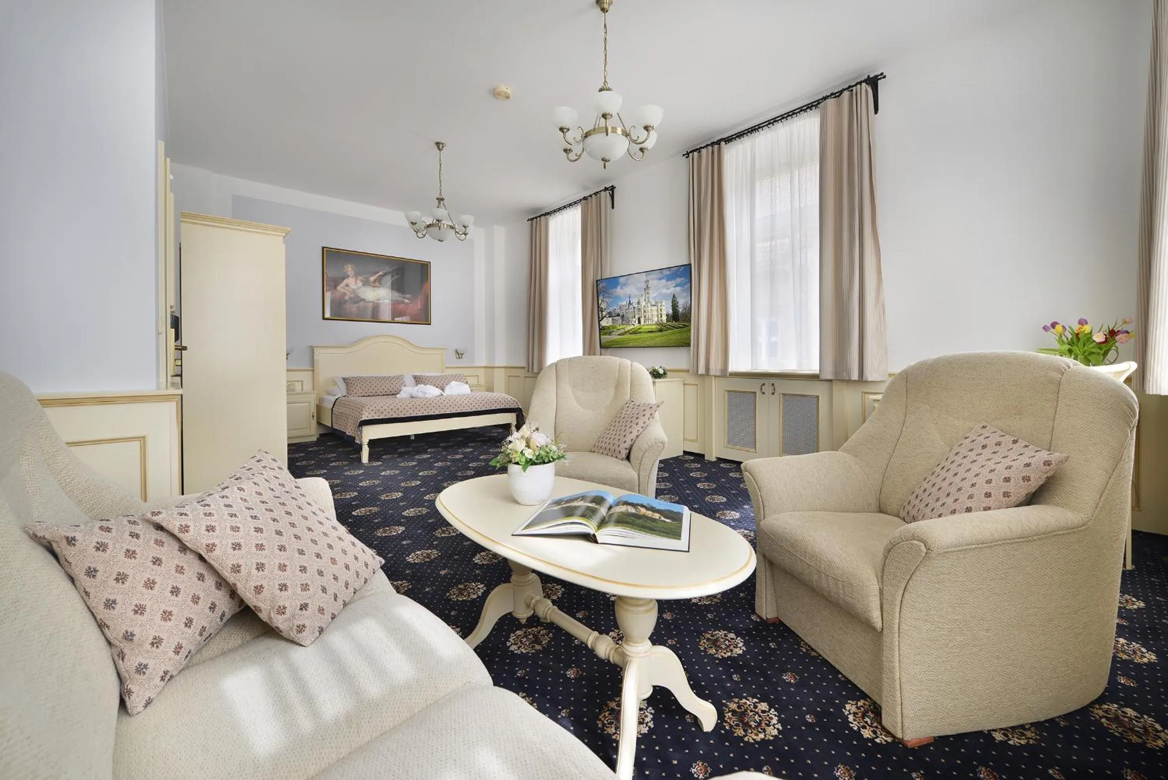 Living room in Hotel Podhrad