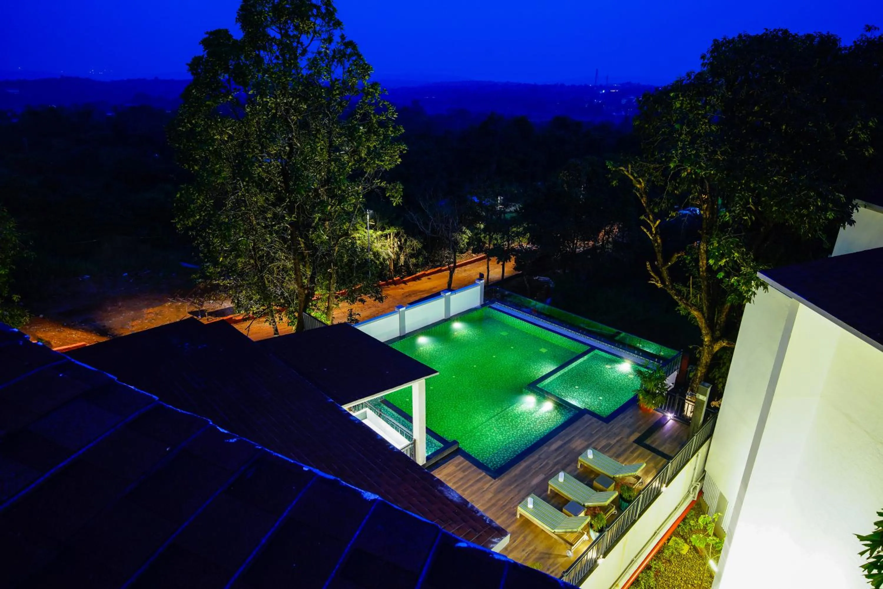 Pool view in Amoravida By 7 Apple Resorts, Goa