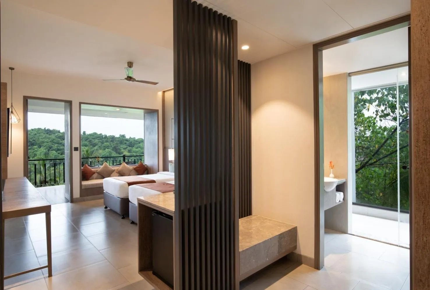 Balcony/Terrace, Bed in Amoravida By 7 Apple Resorts, Goa