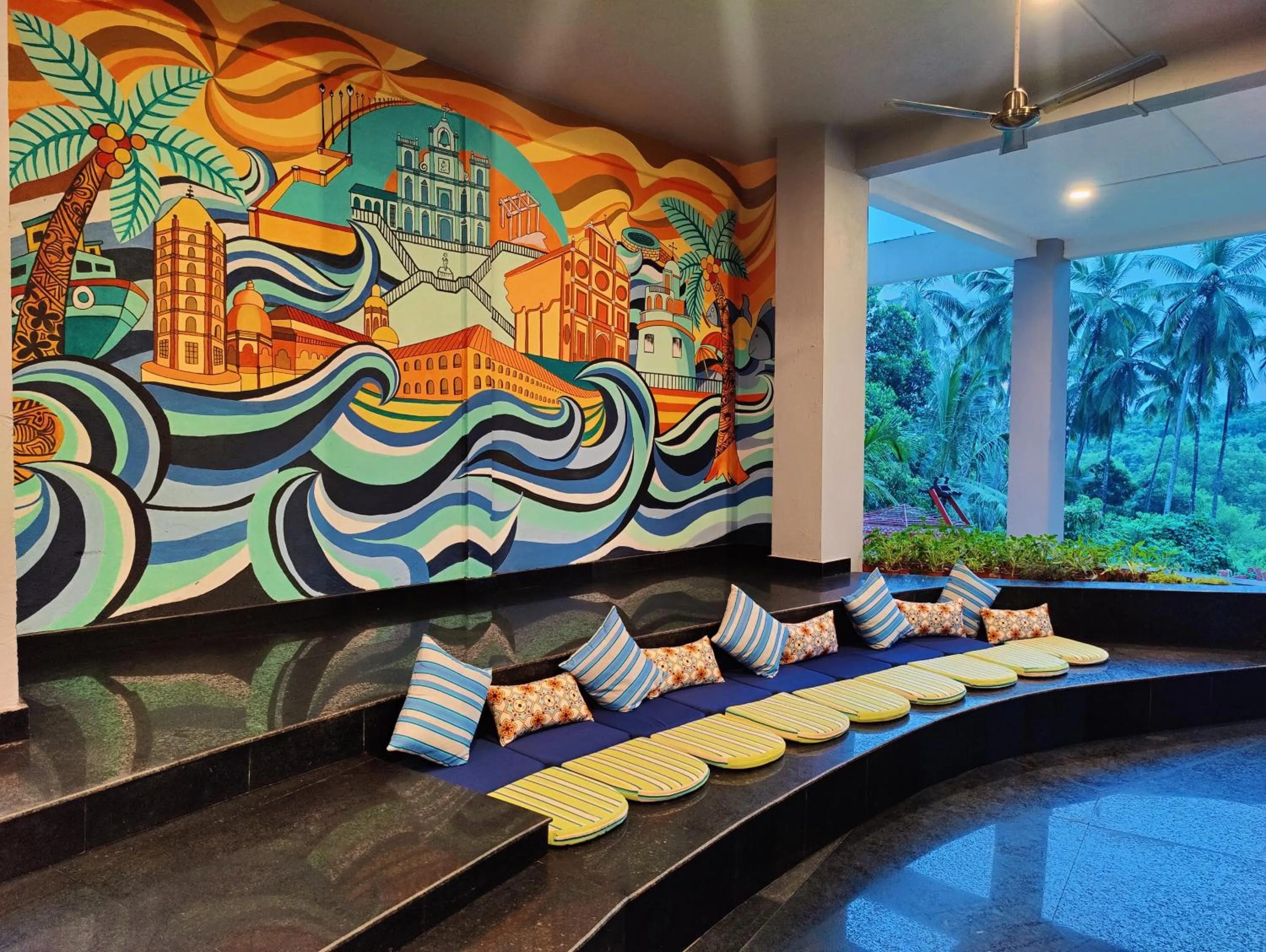 Seating area in Amoravida By 7 Apple Resorts, Goa
