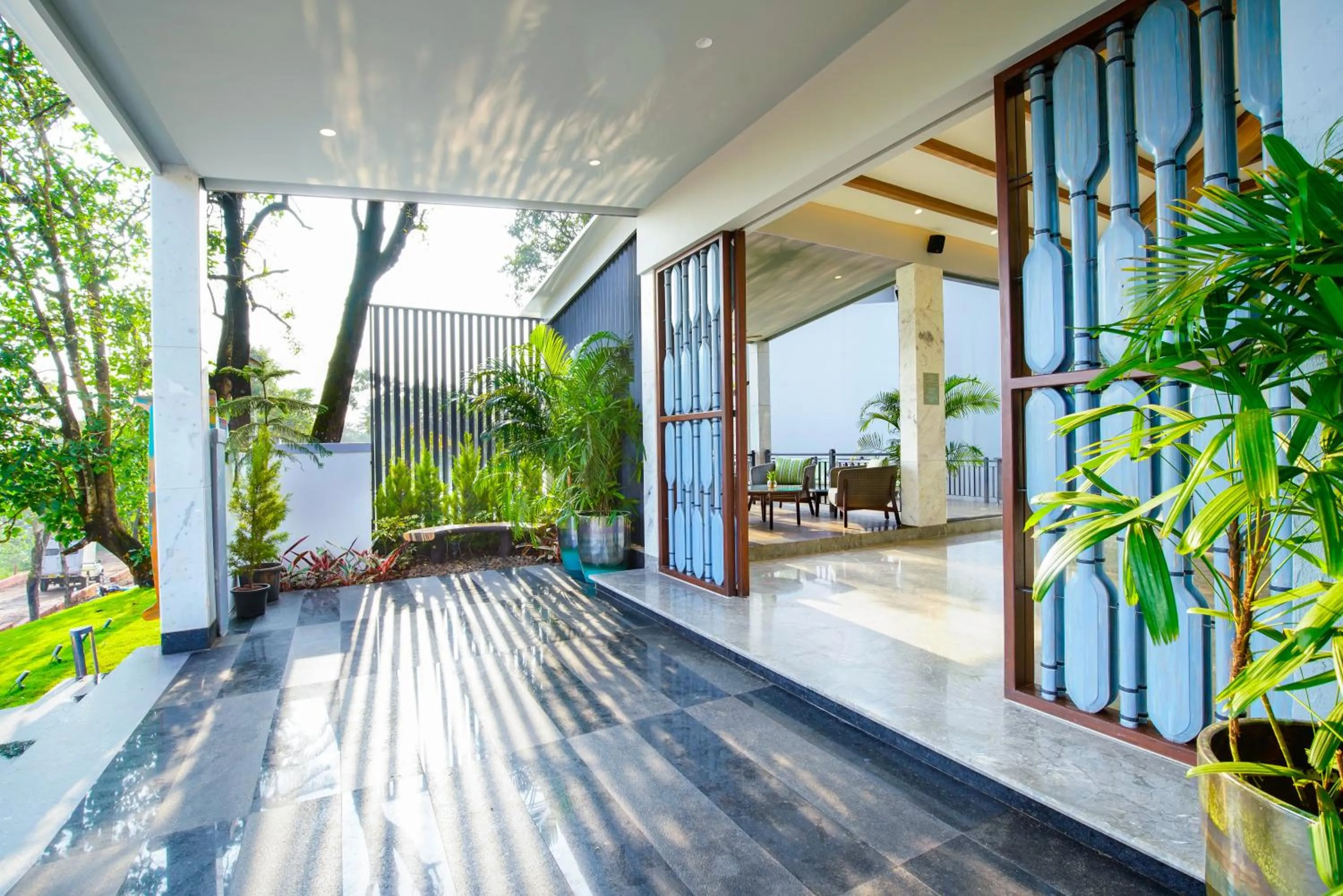 Facade/entrance in Amoravida By 7 Apple Resorts, Goa