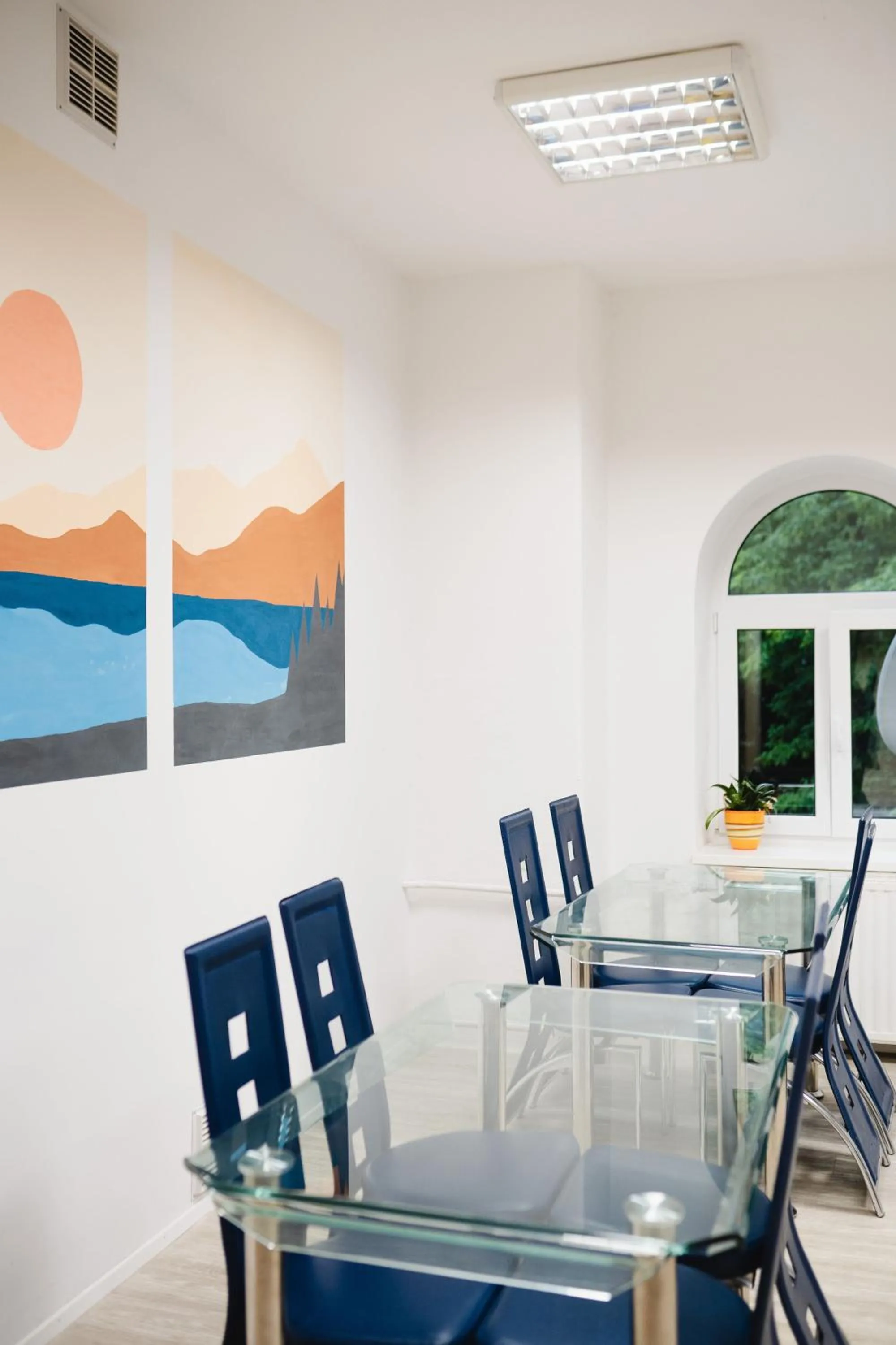 Dining area in Hostel Idrija
