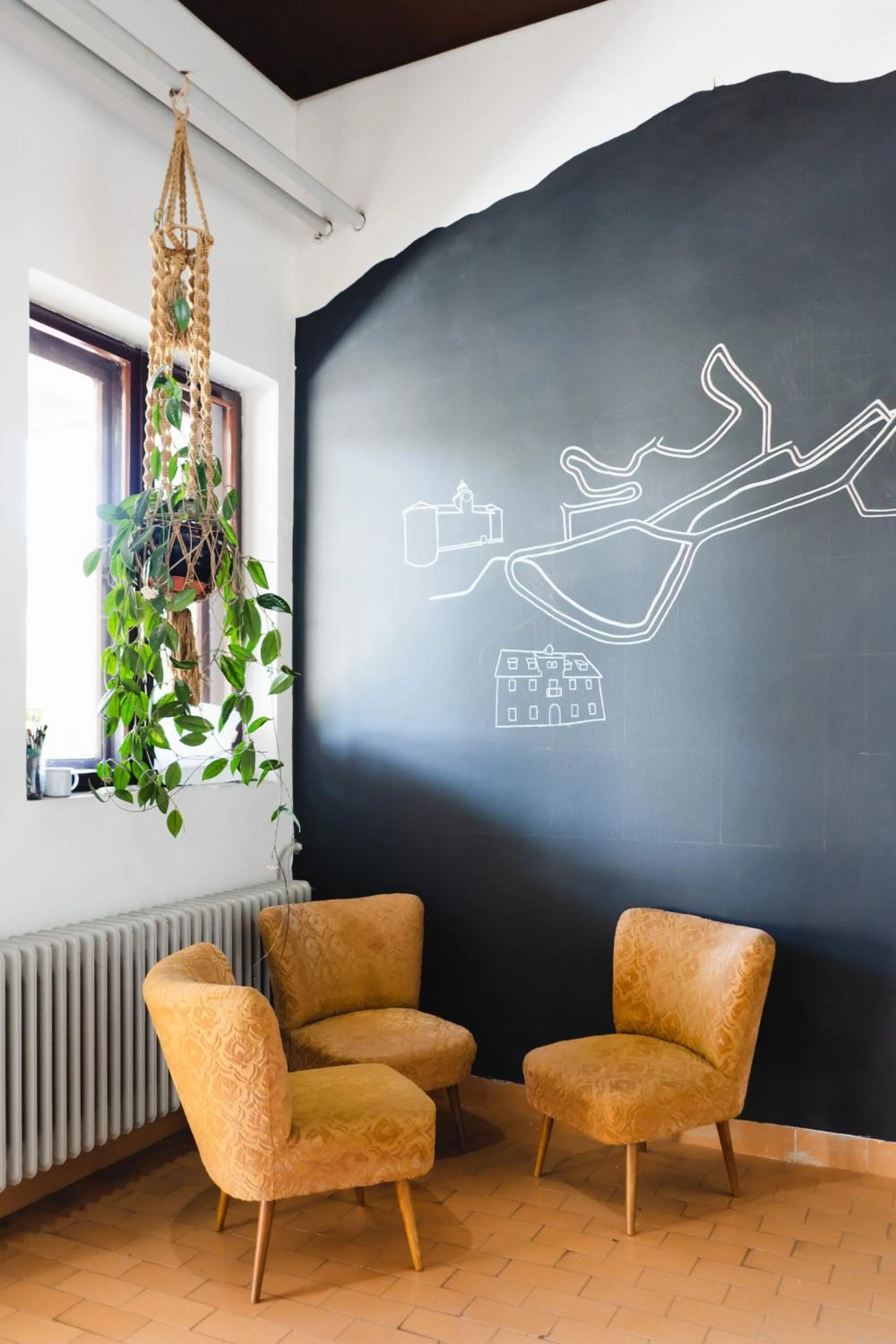 Lobby or reception in Hostel Idrija