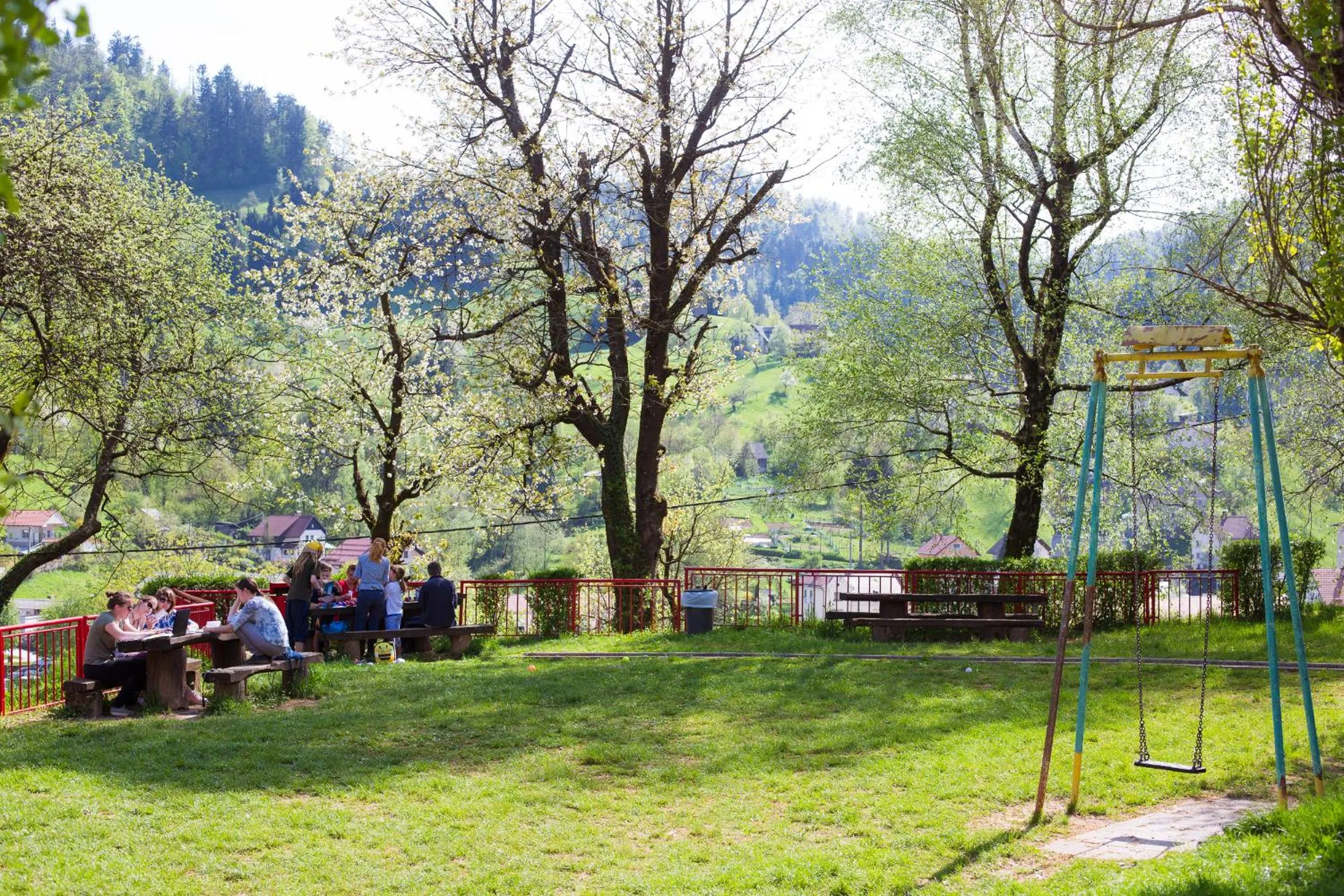 Garden in Hostel Idrija
