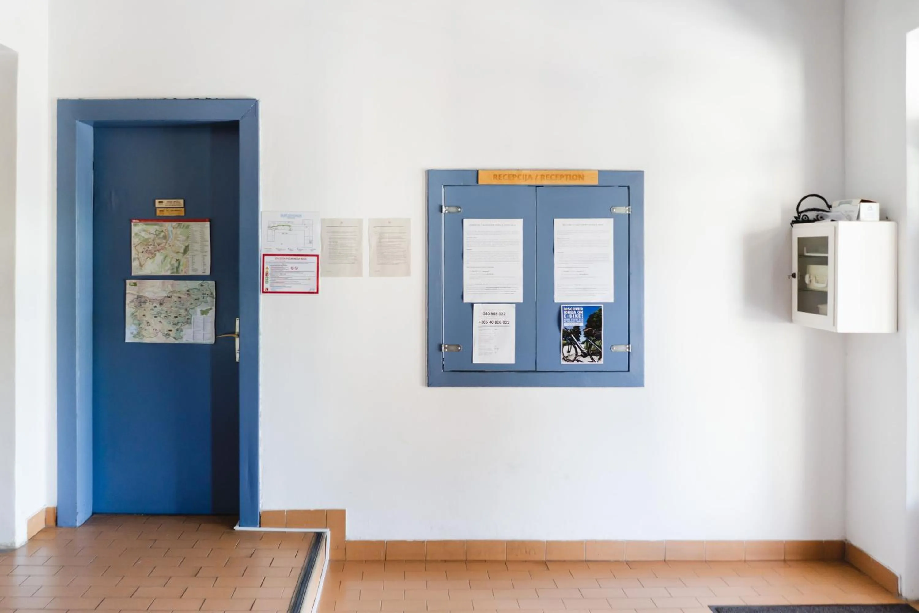 Lobby or reception in Hostel Idrija