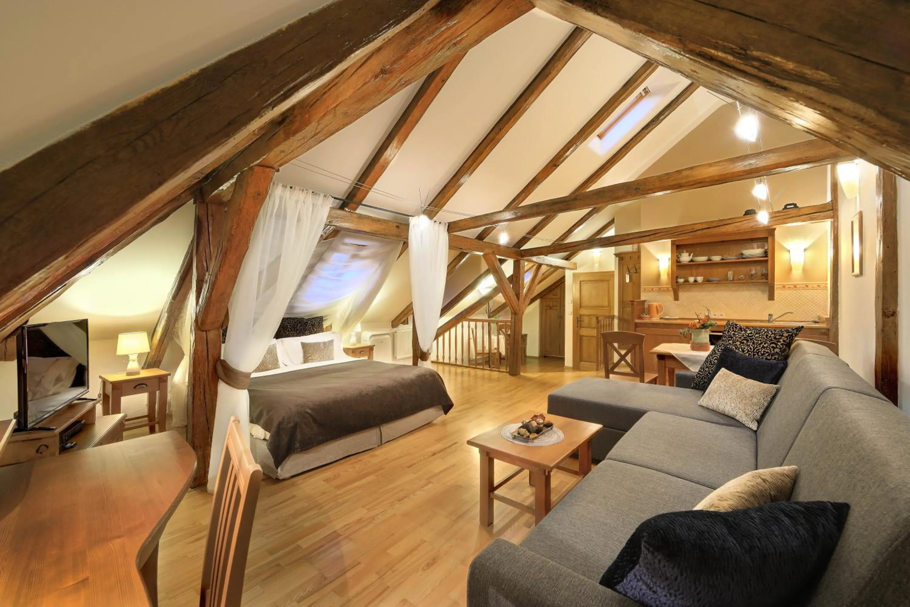 Bed in Castle View Apartments