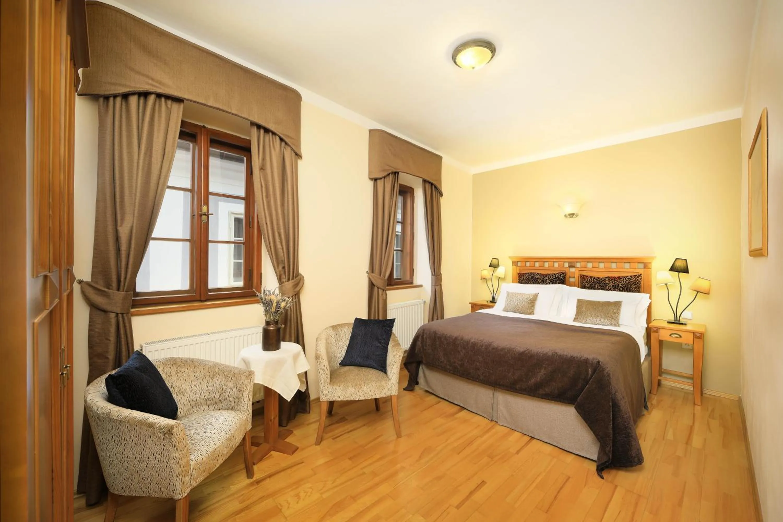 Bed in Castle View Apartments