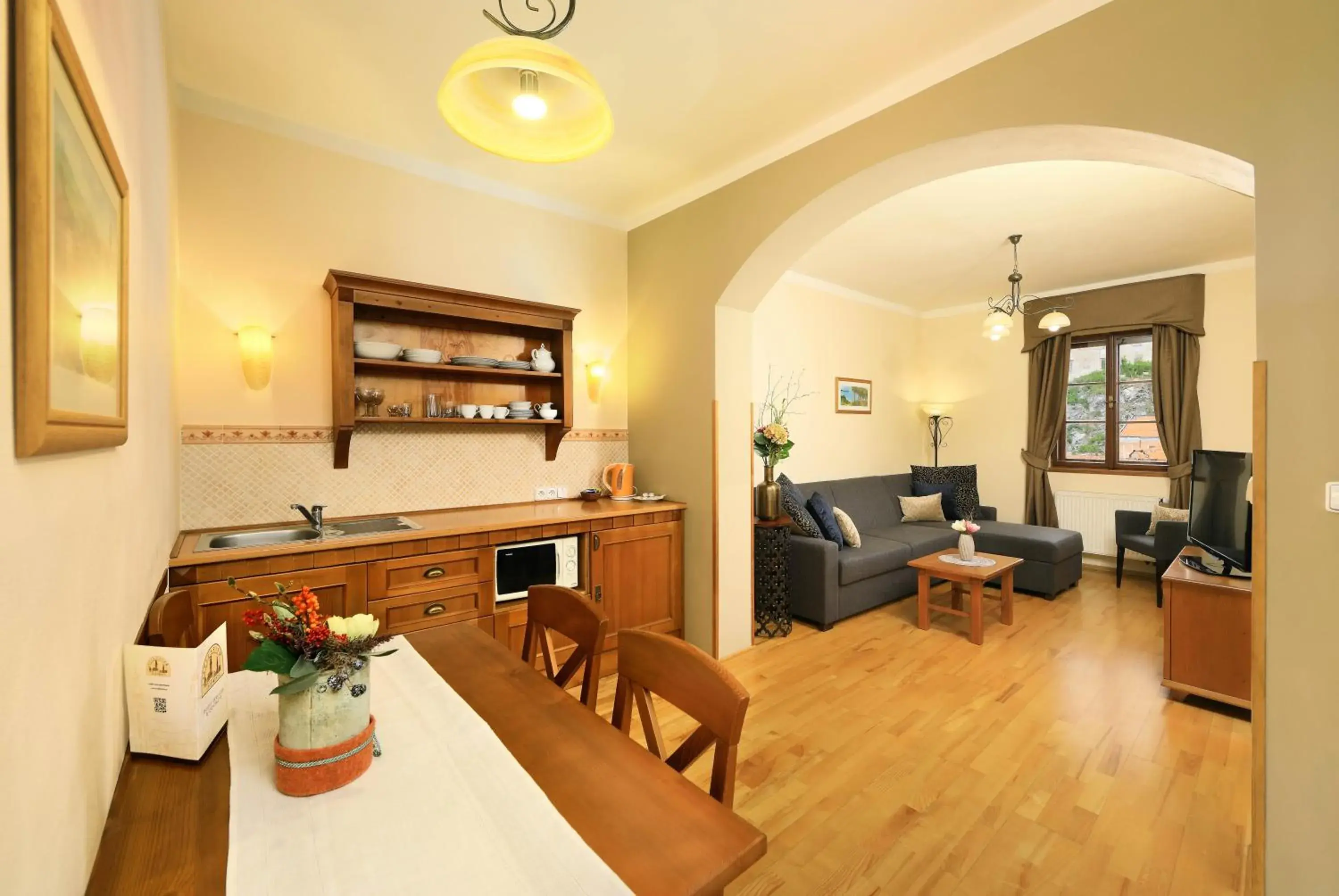 Living room in Castle View Apartments Living room in Castle View Apartments