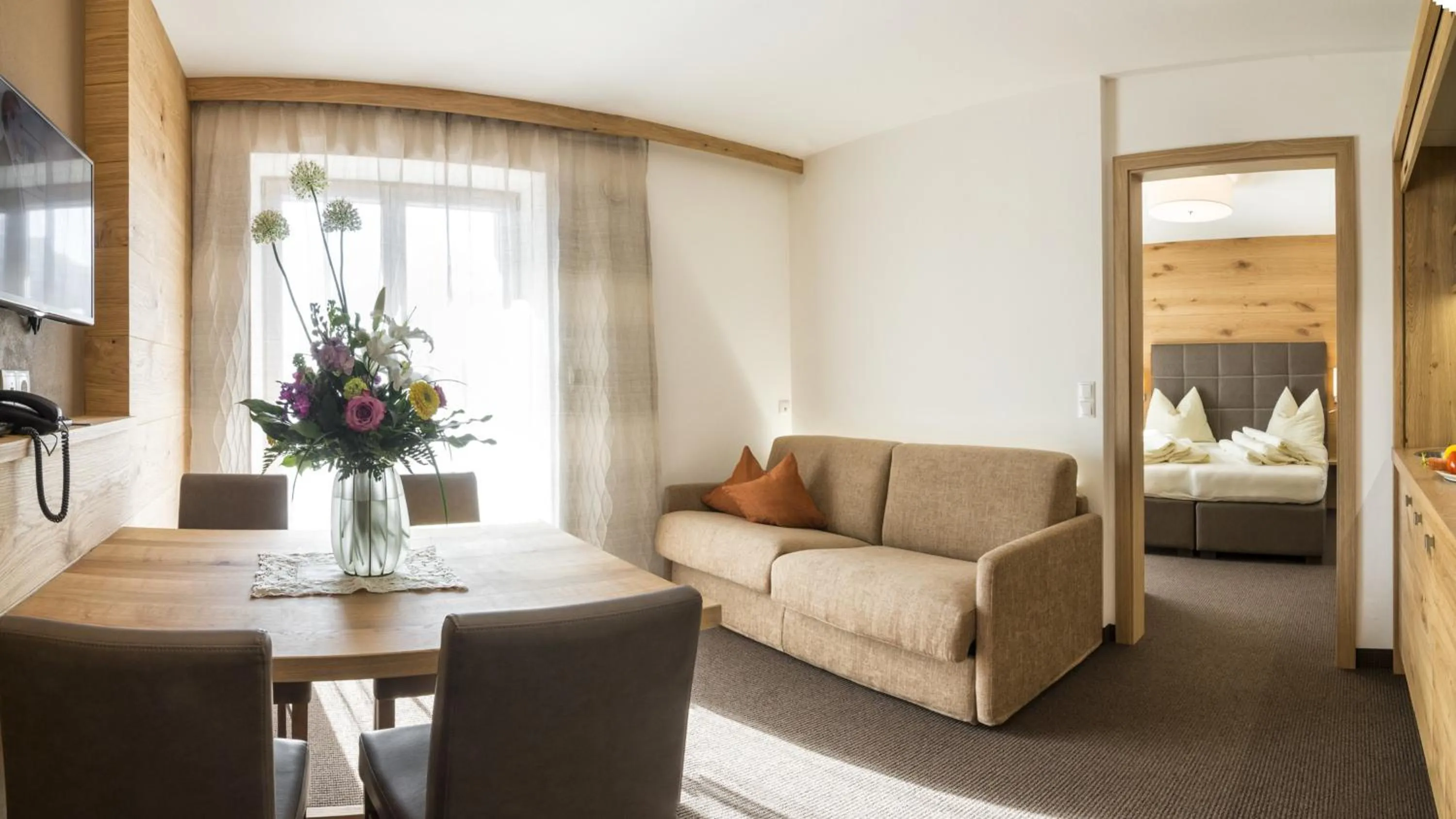 Photo of the whole room, Bed in mittendorf klimaresidence