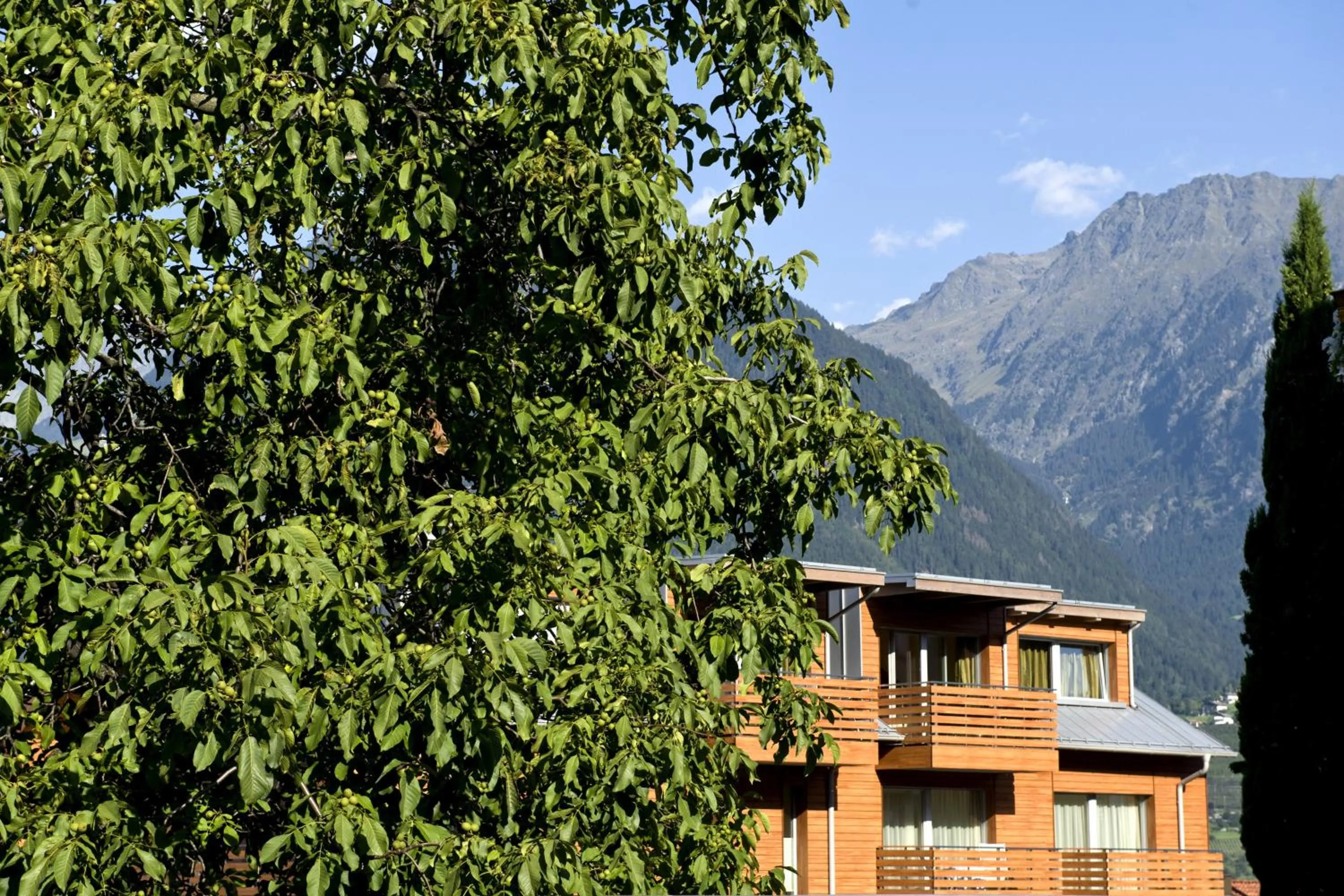 Facade/entrance in mittendorf klimaresidence