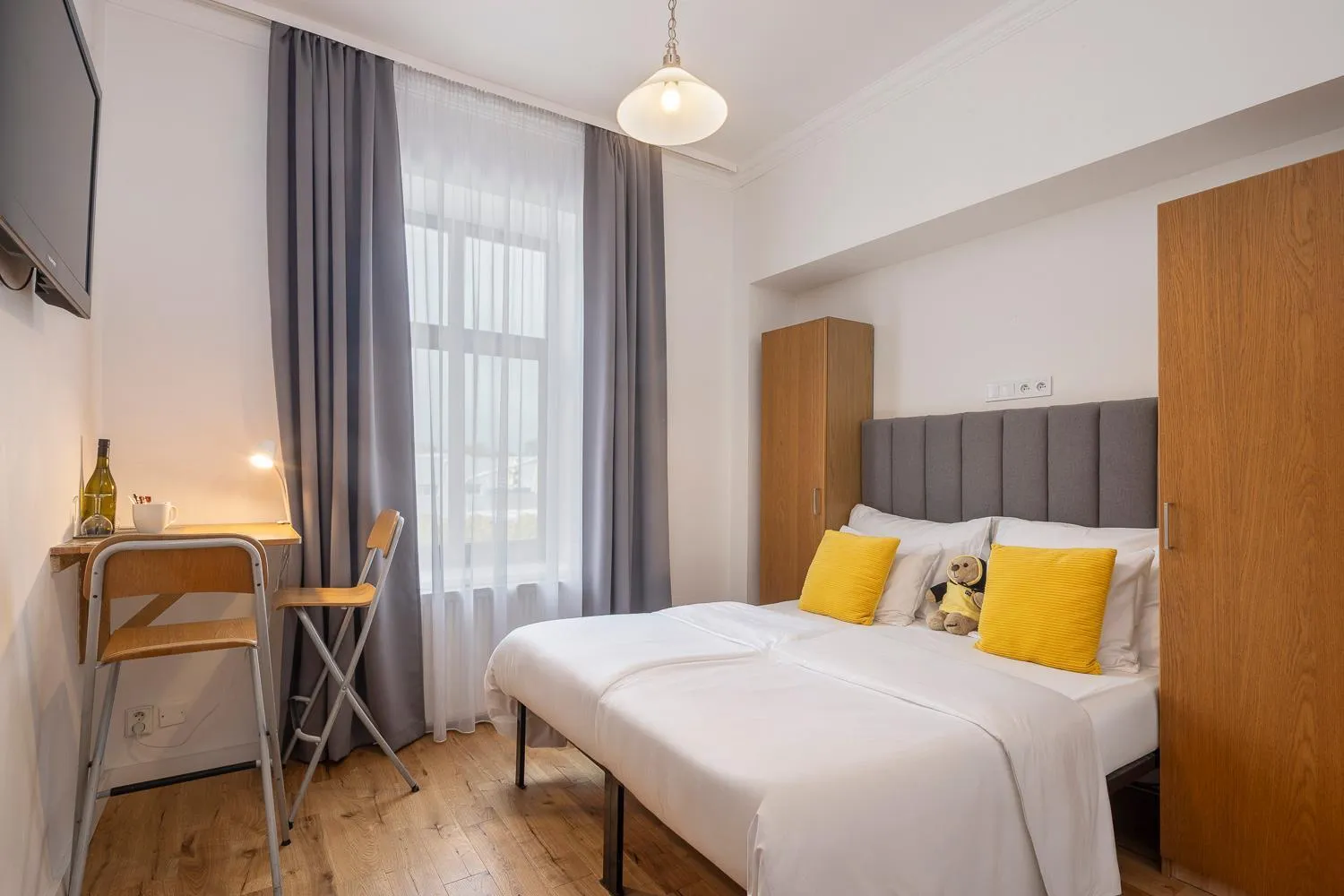 Bed in Pytloun Self Check-in Hotel Liberec