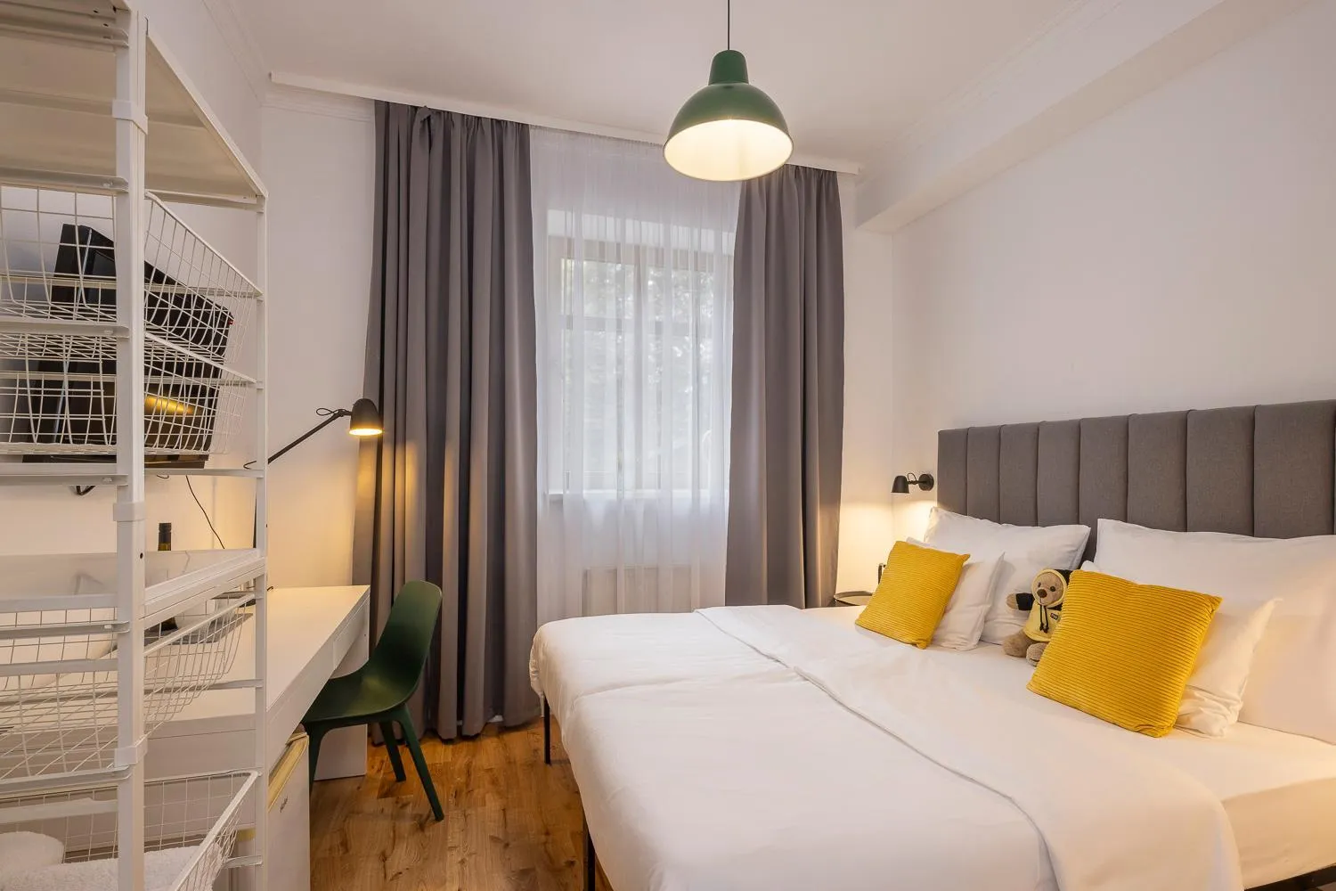 Bed in Pytloun Self Check-in Hotel Liberec