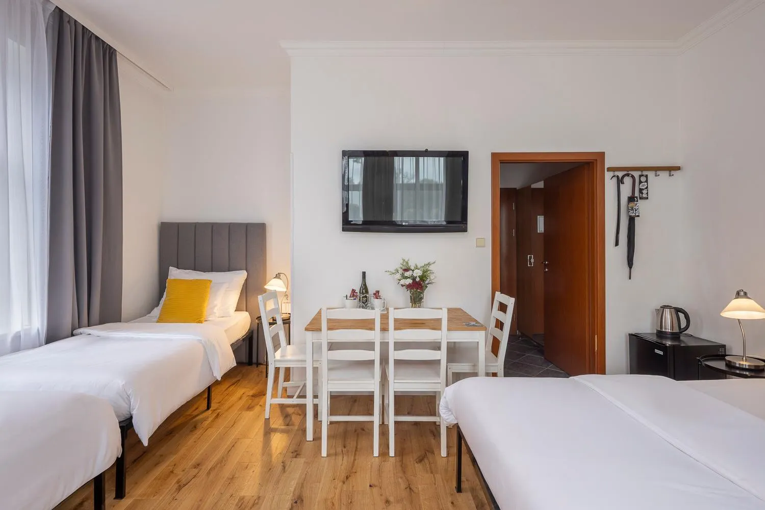 Bed in Pytloun Self Check-in Hotel Liberec