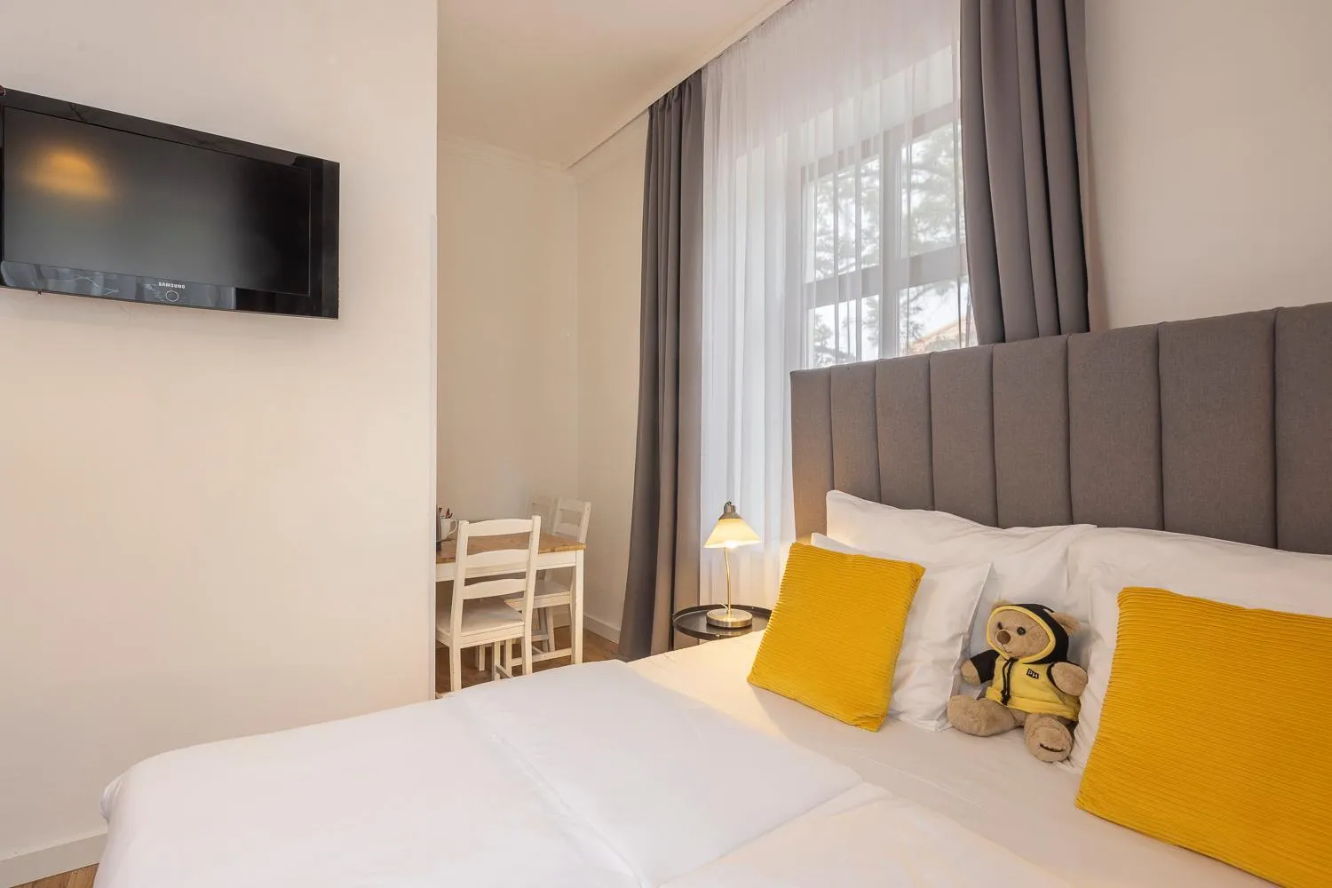 Bed in Pytloun Self Check-in Hotel Liberec