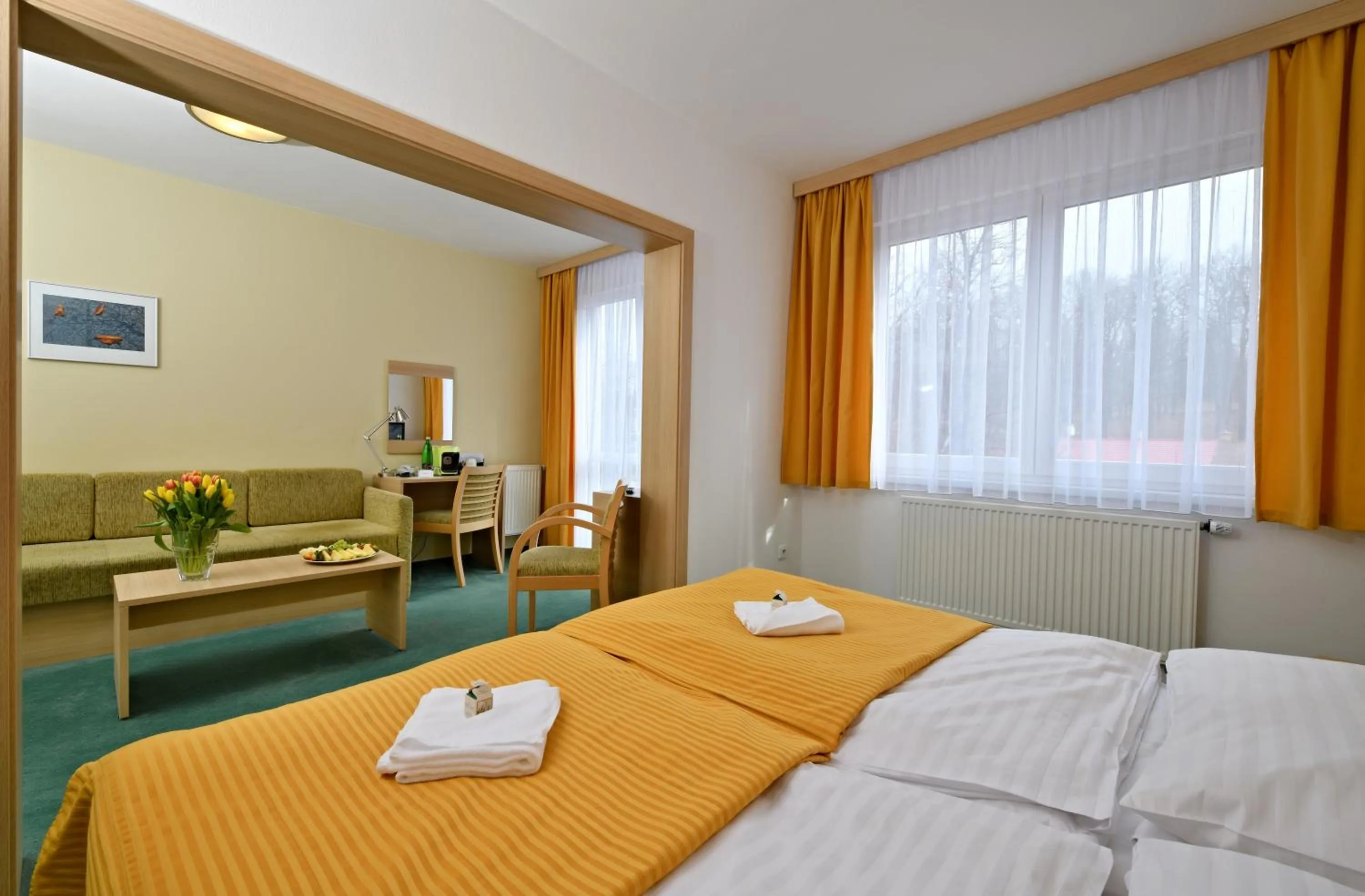 Bed in LH Parkhotel Hluboka Nad Vltavou Congress & Wellness
