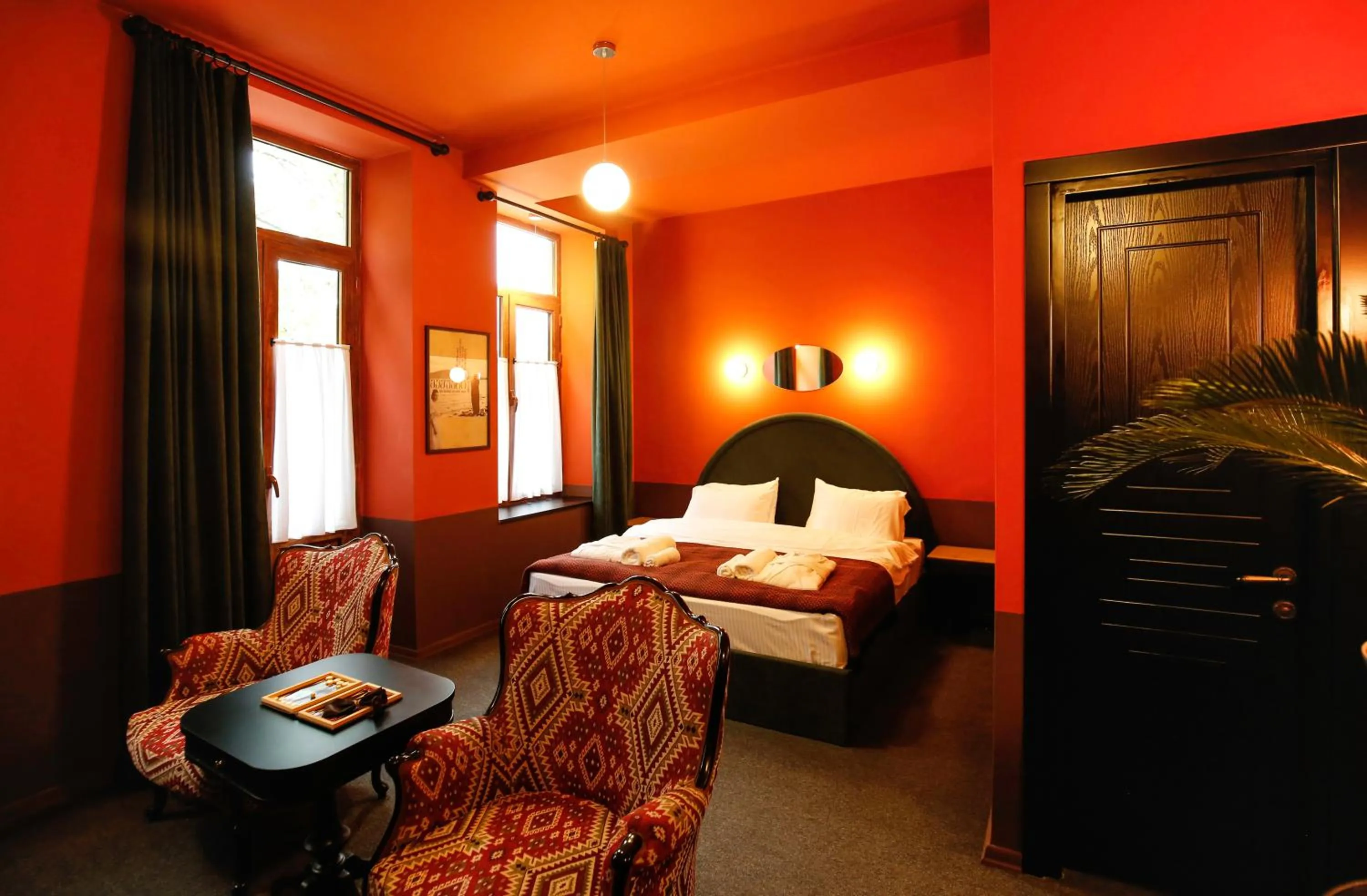 Bed in Hotel Memoire Kutaisi