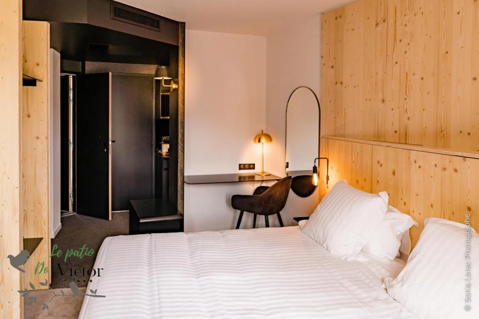 Bed in Hôtel Le Patio de Victor, Lorient