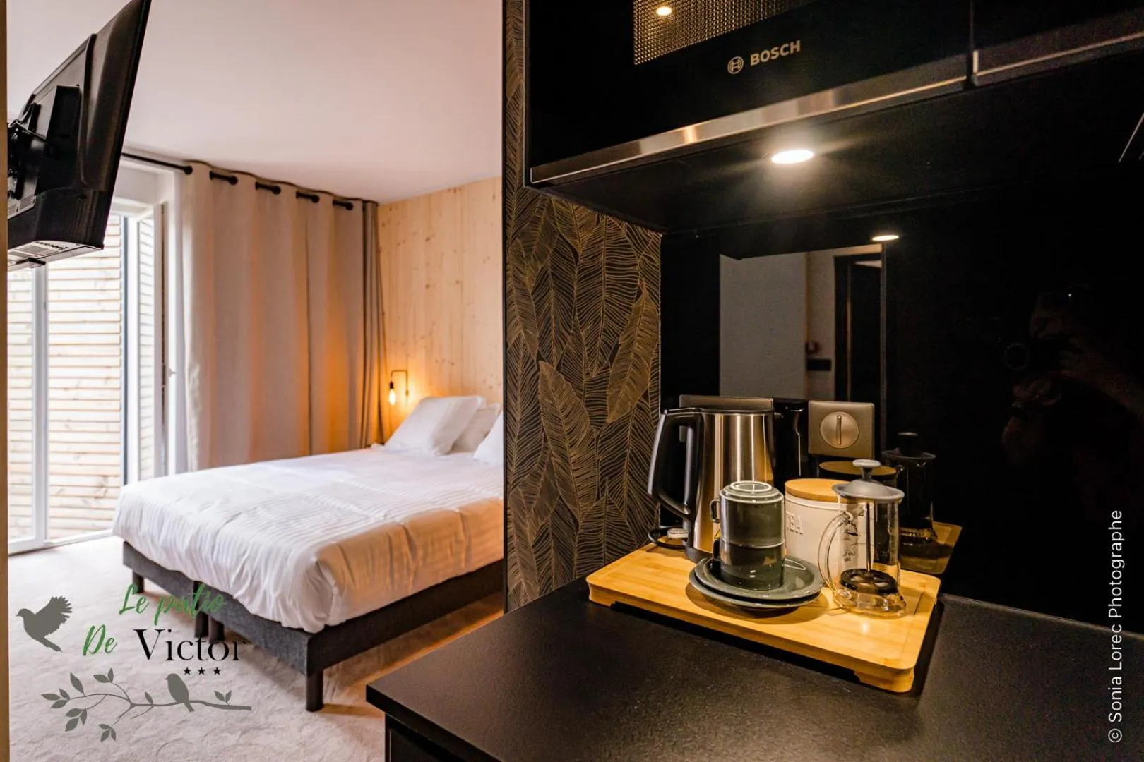 Bed in Hôtel Le Patio de Victor, Lorient