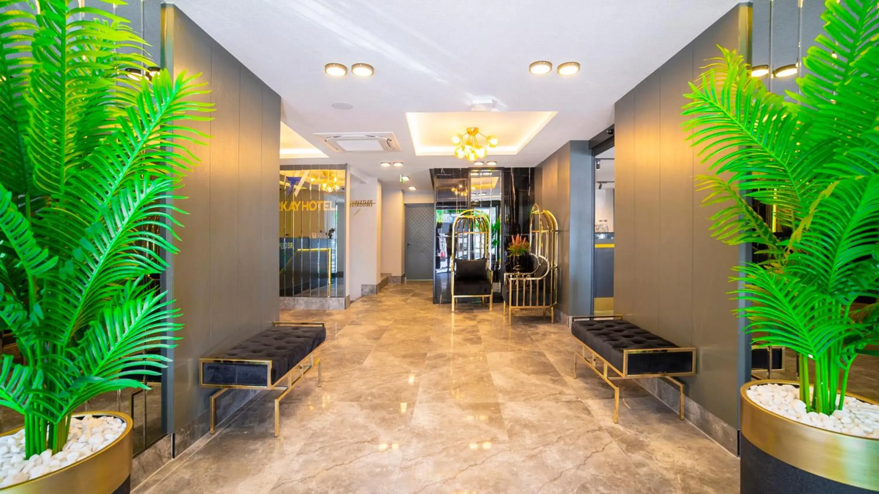 Lobby or reception in Türkay Hotel Lobby or reception in Türkay Hotel