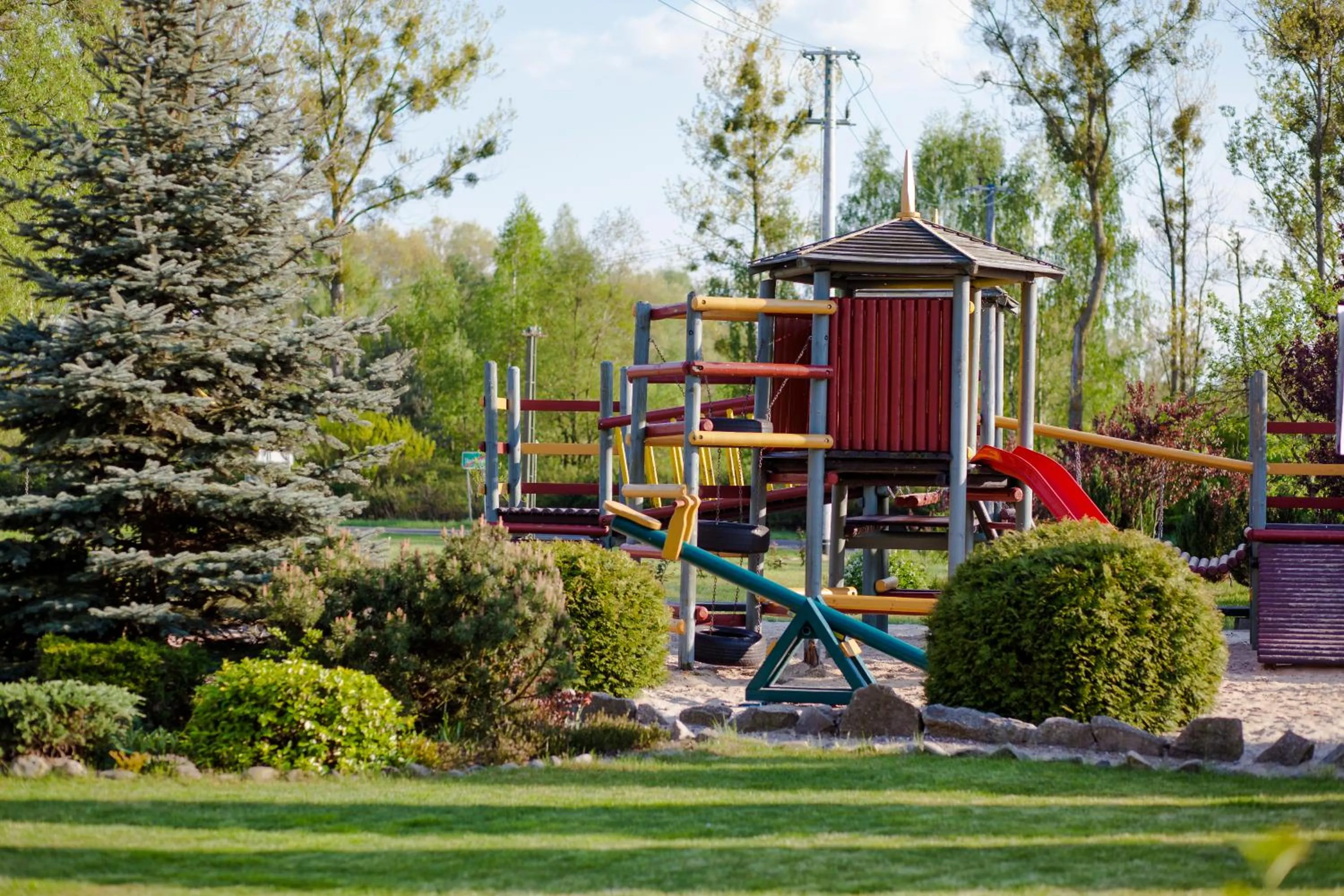 Children play ground in Gościniec pod Żaglami