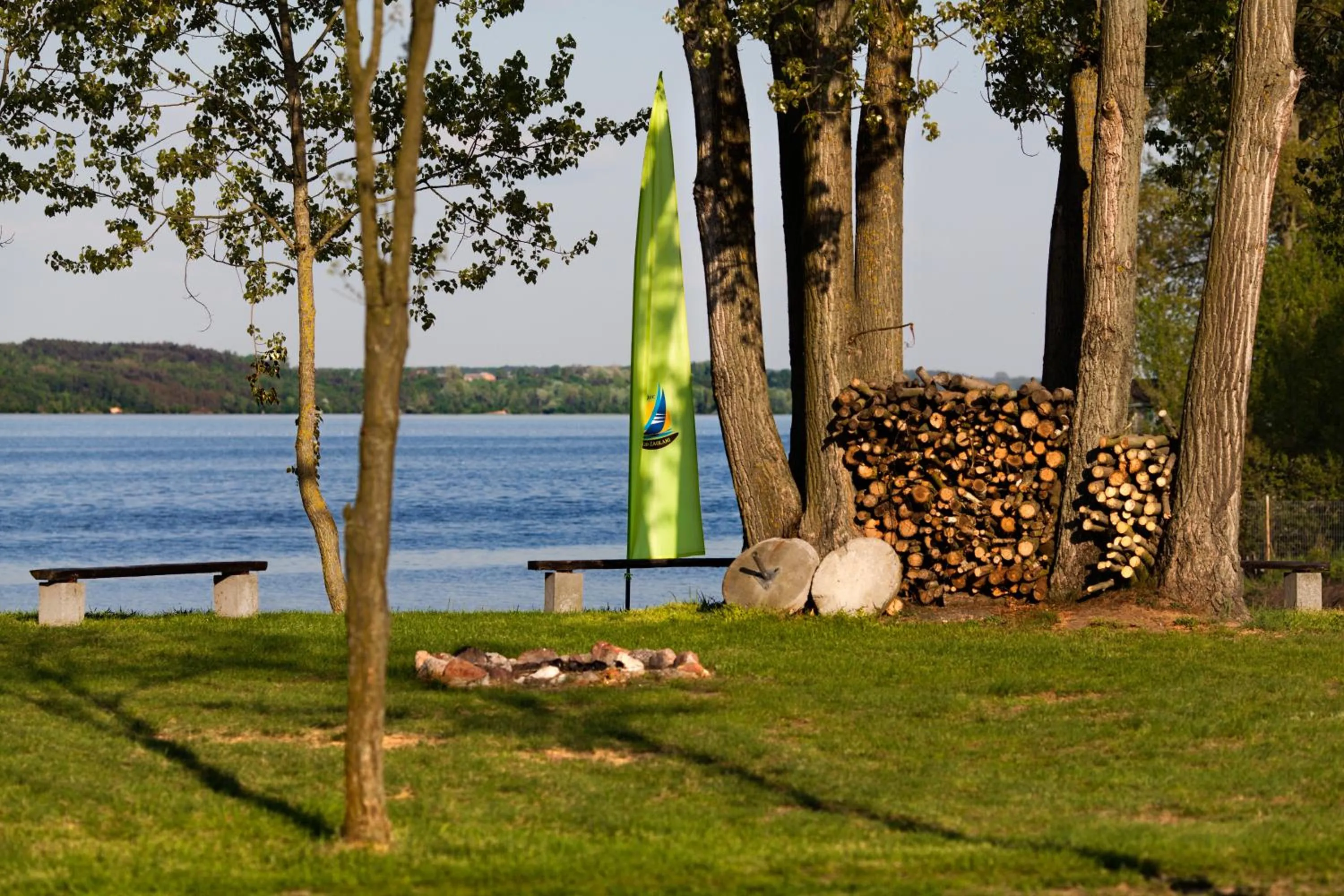 Garden view in Gościniec pod Żaglami