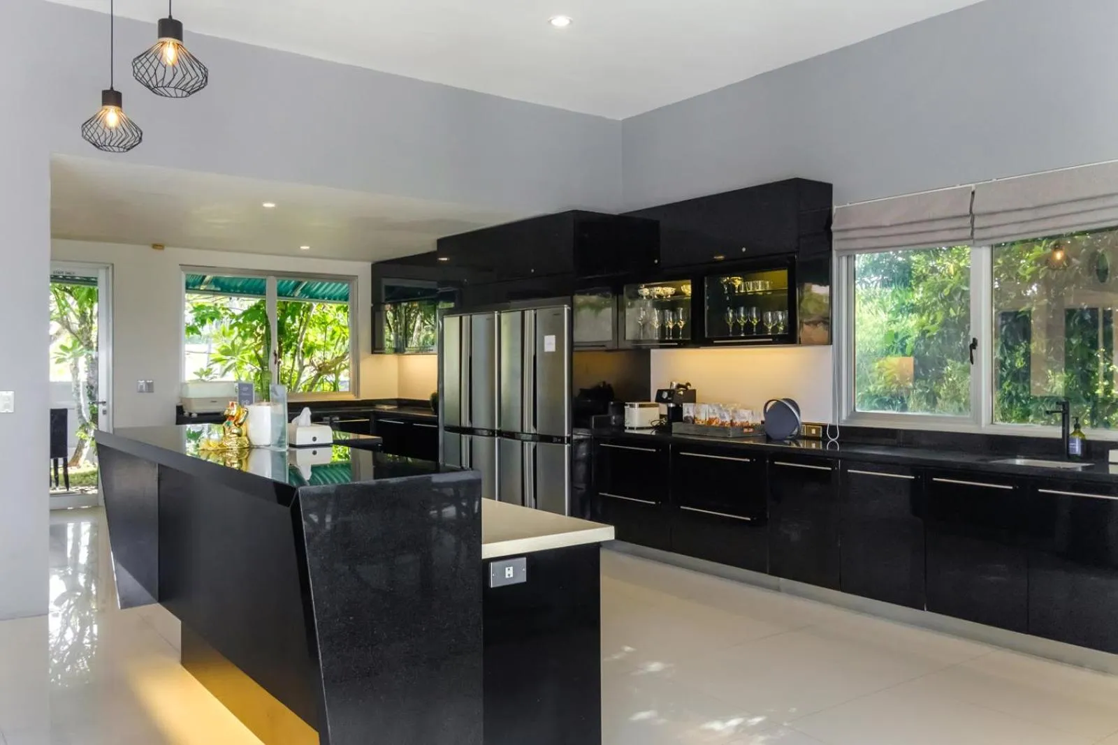 kitchen in Suluban Cliff Bali Villa