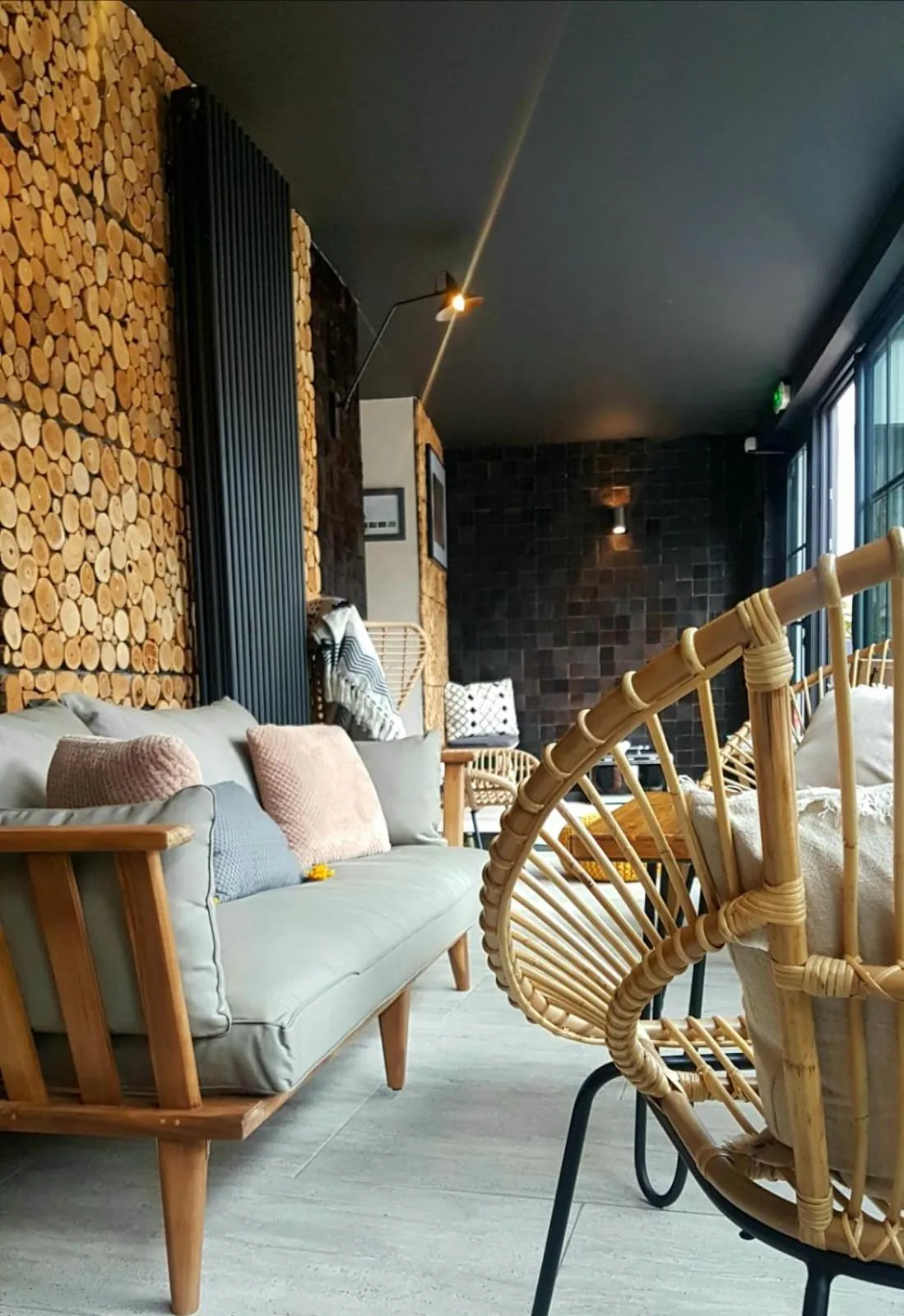 Seating area in Rock Noir & Spa