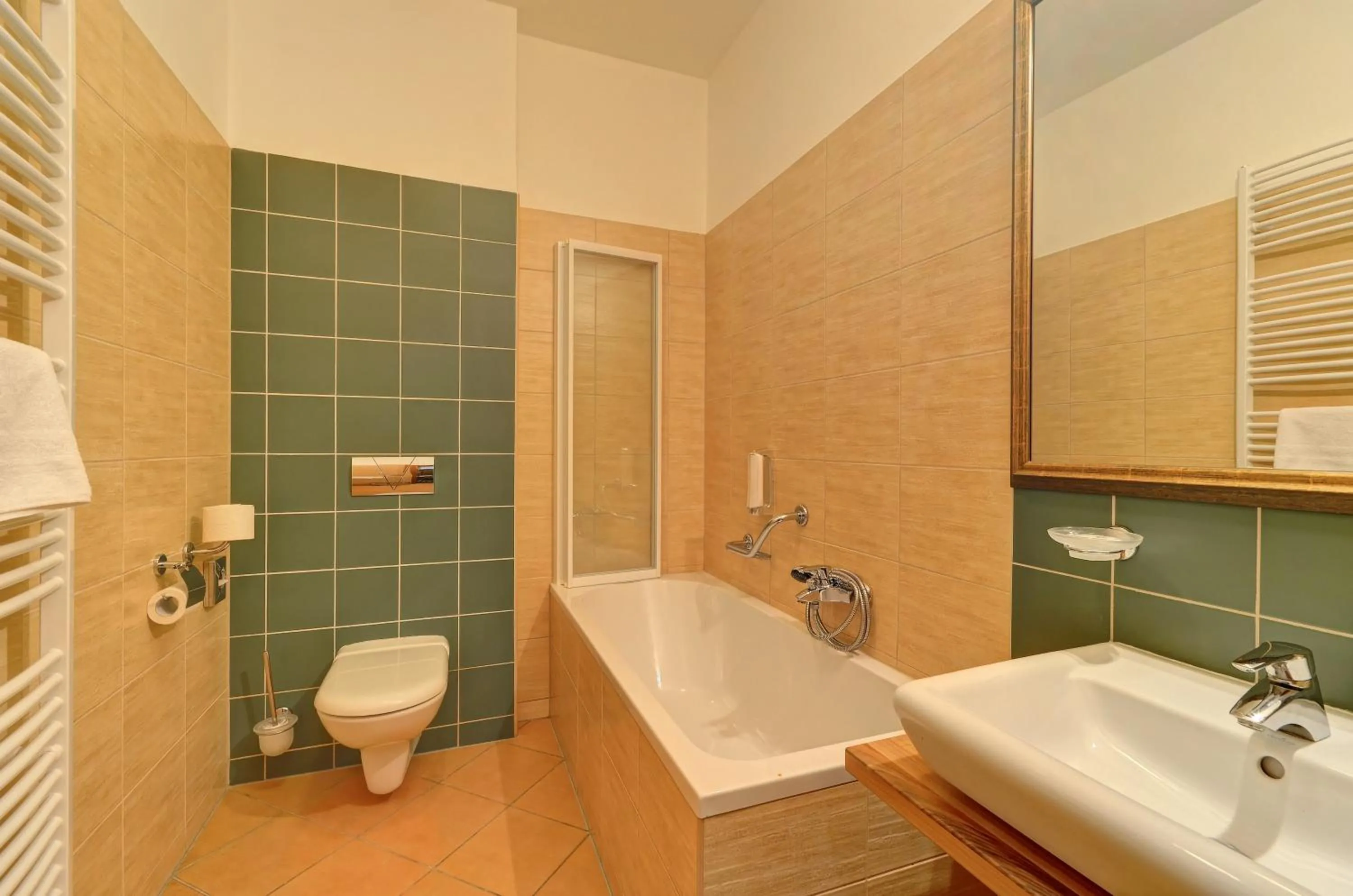 Bathroom in Hotel U Pramenu