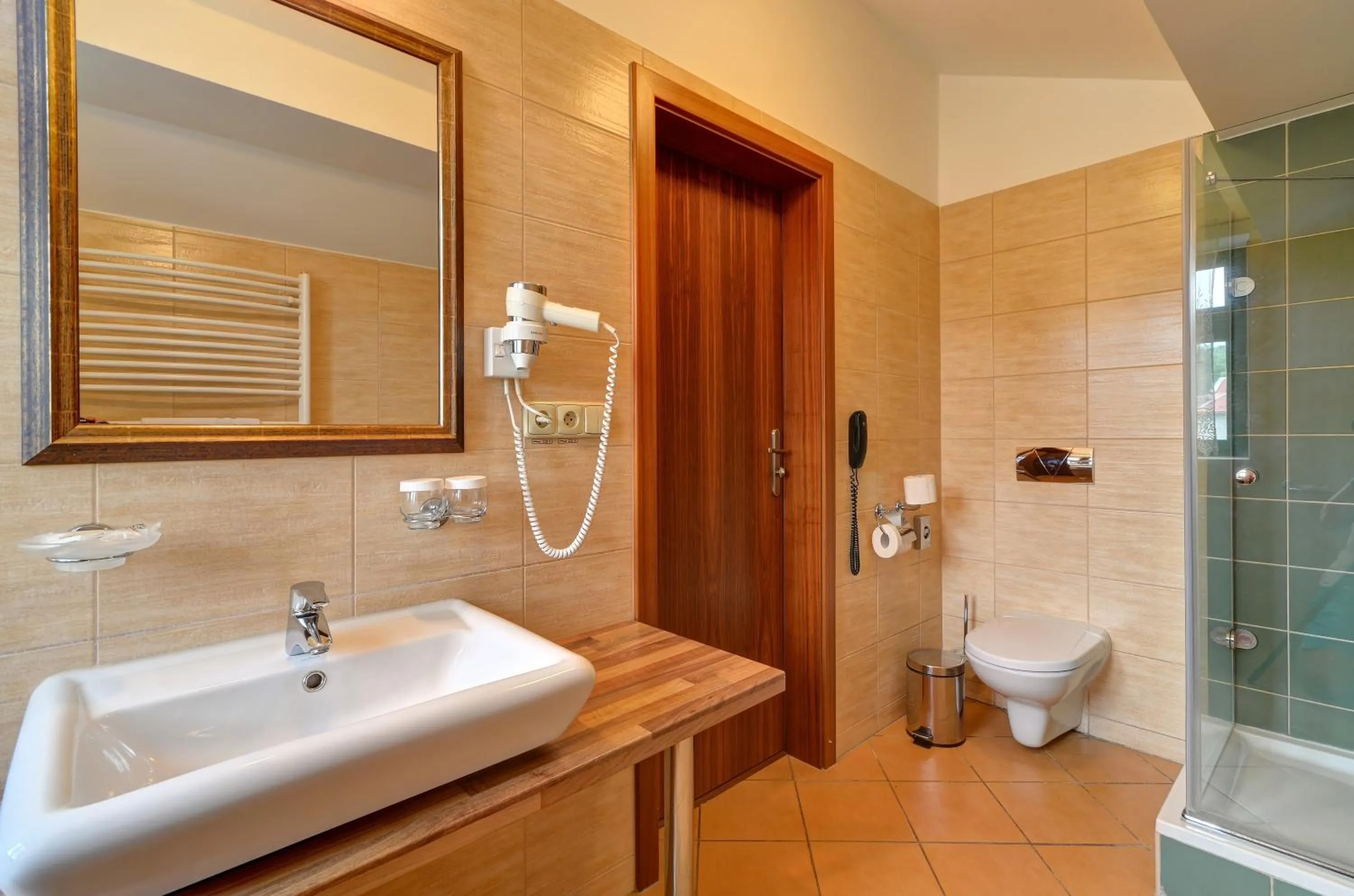 Bathroom in Hotel U Pramenu