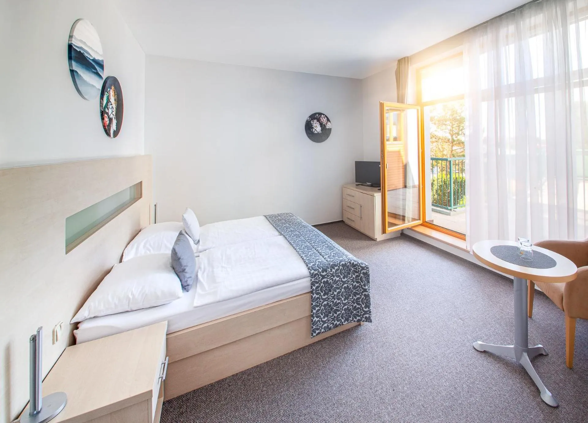 Bed in Hotel U Pramenu