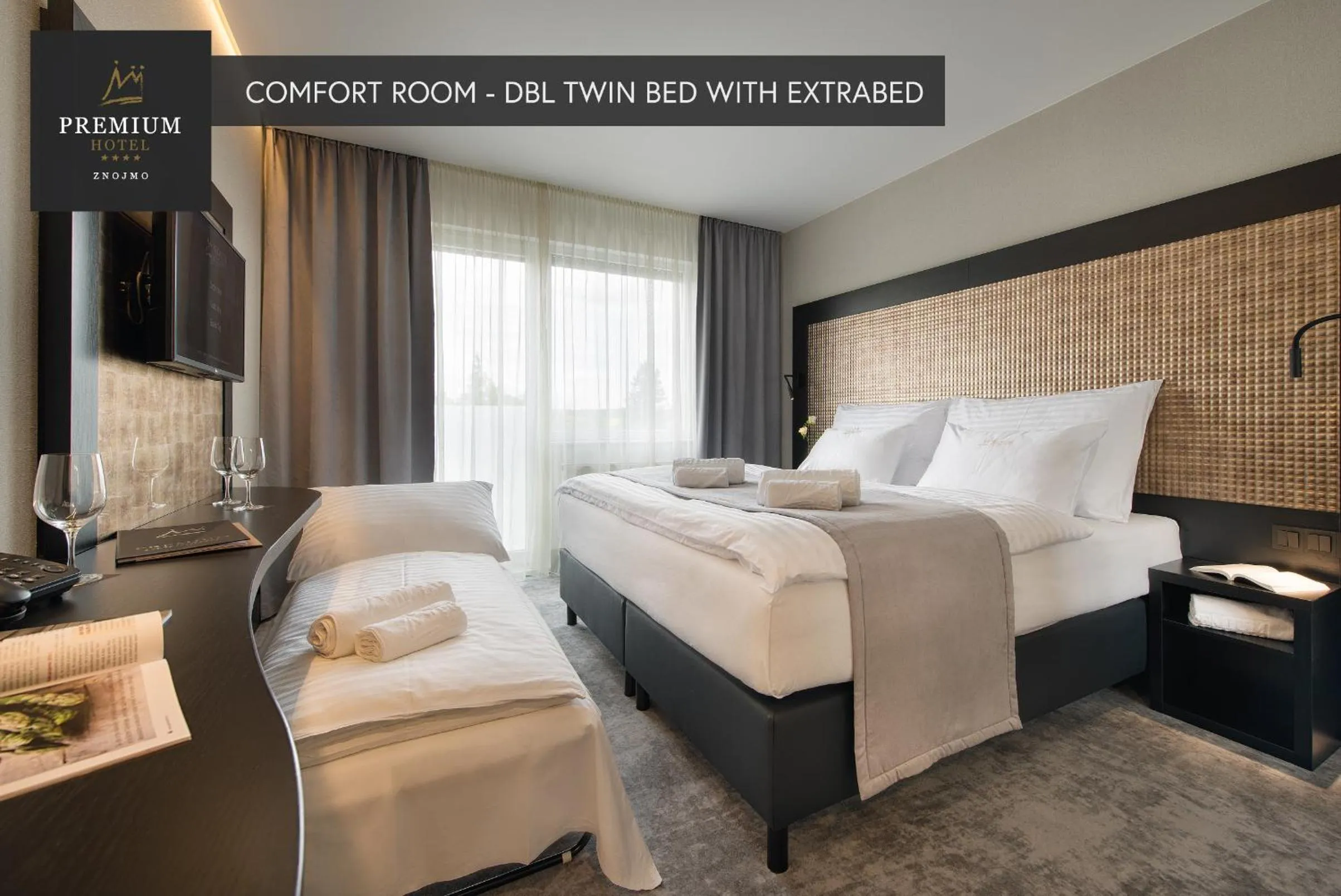 Bed in PREMIUM Wellness & Wine Hotel Znojmo