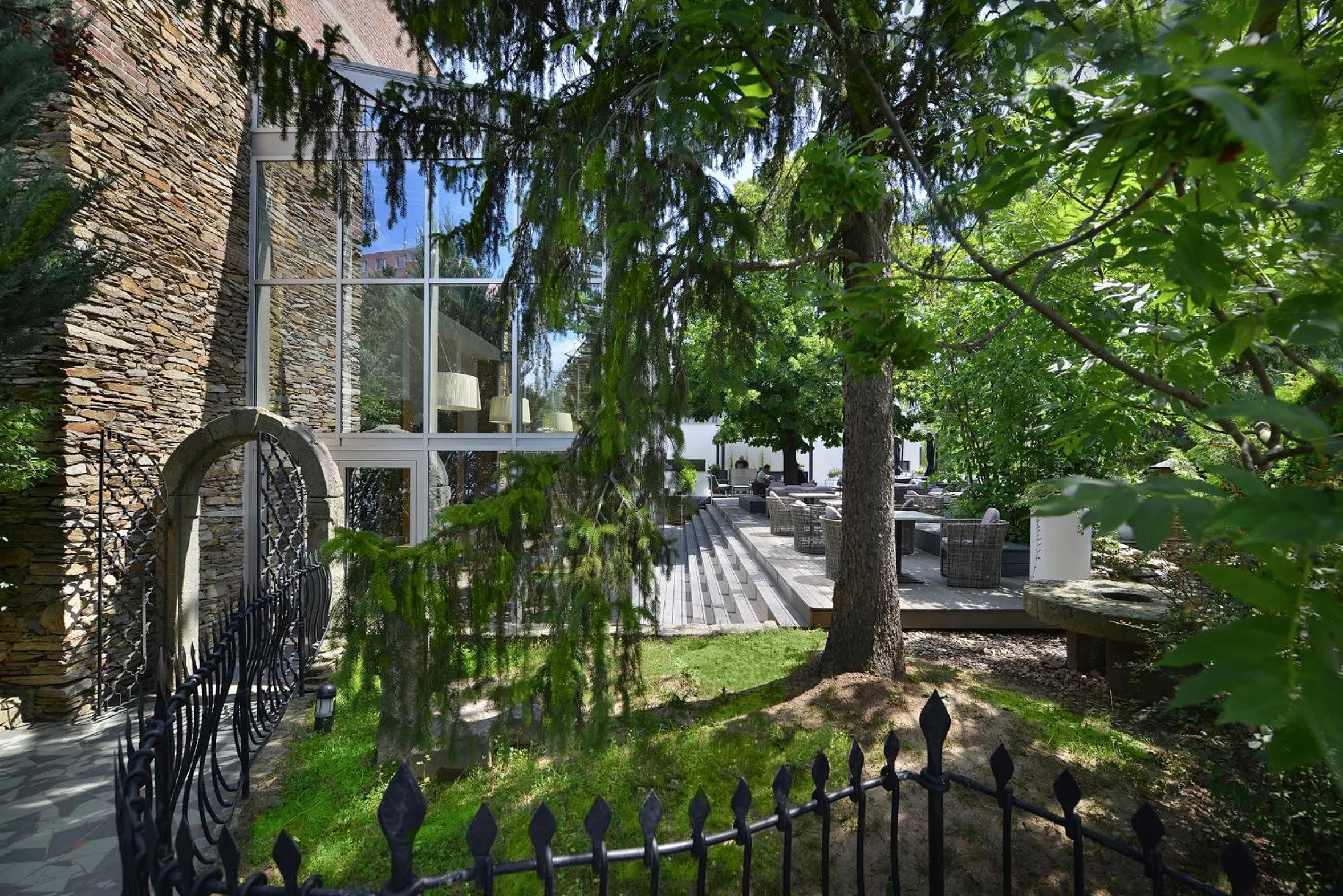 Patio in PREMIUM Wellness & Wine Hotel Znojmo