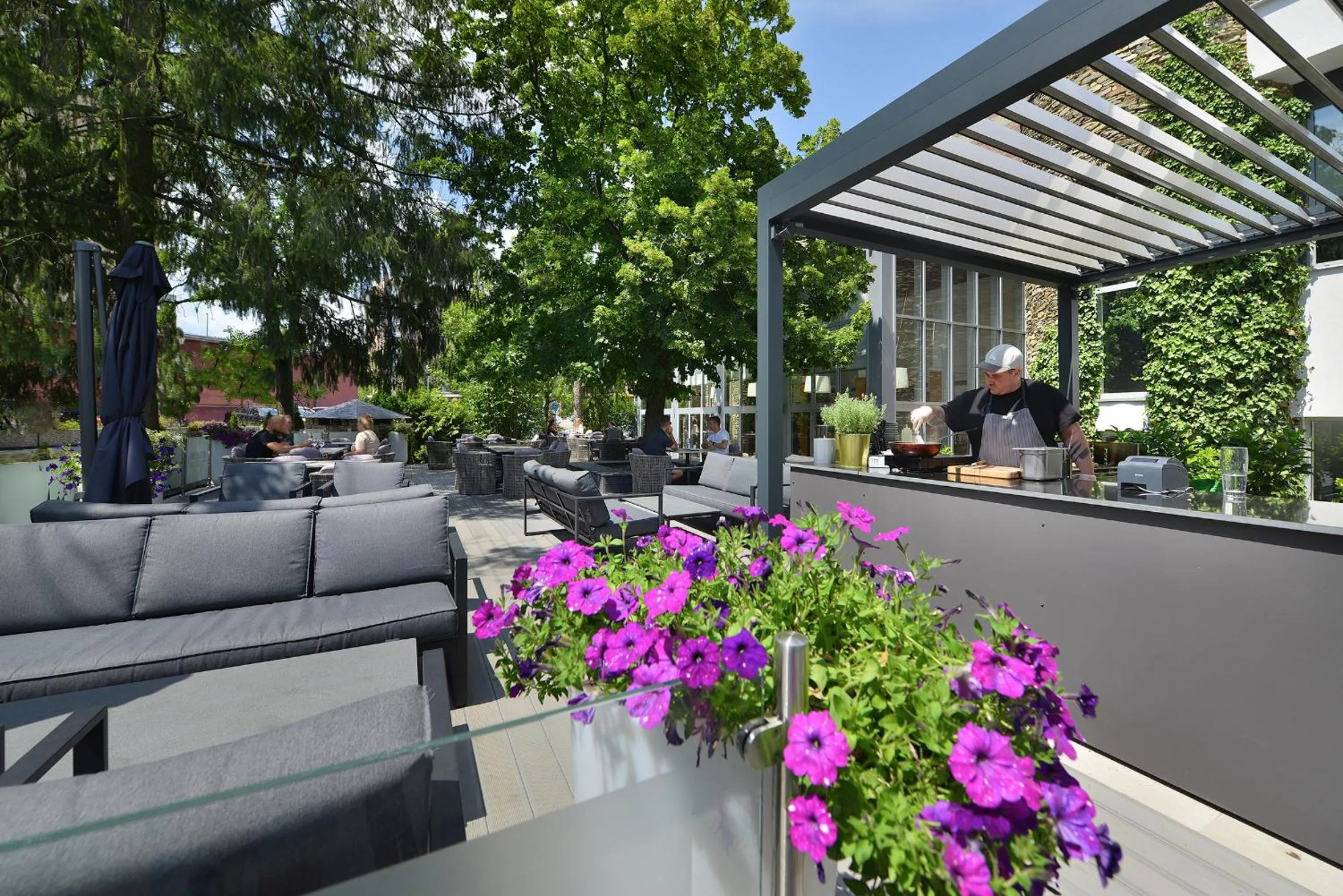 Patio in PREMIUM Wellness & Wine Hotel Znojmo