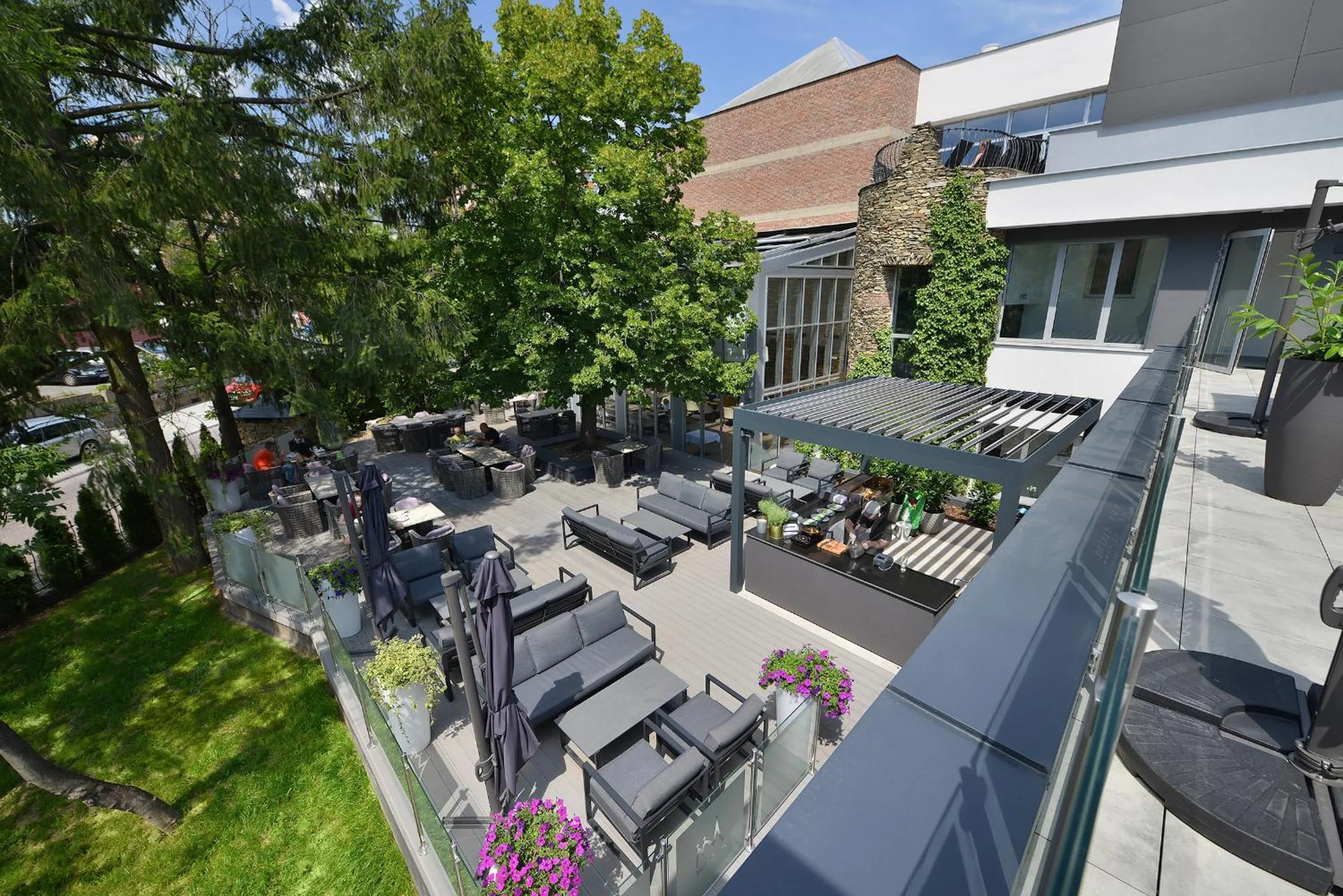 Patio in PREMIUM Wellness & Wine Hotel Znojmo