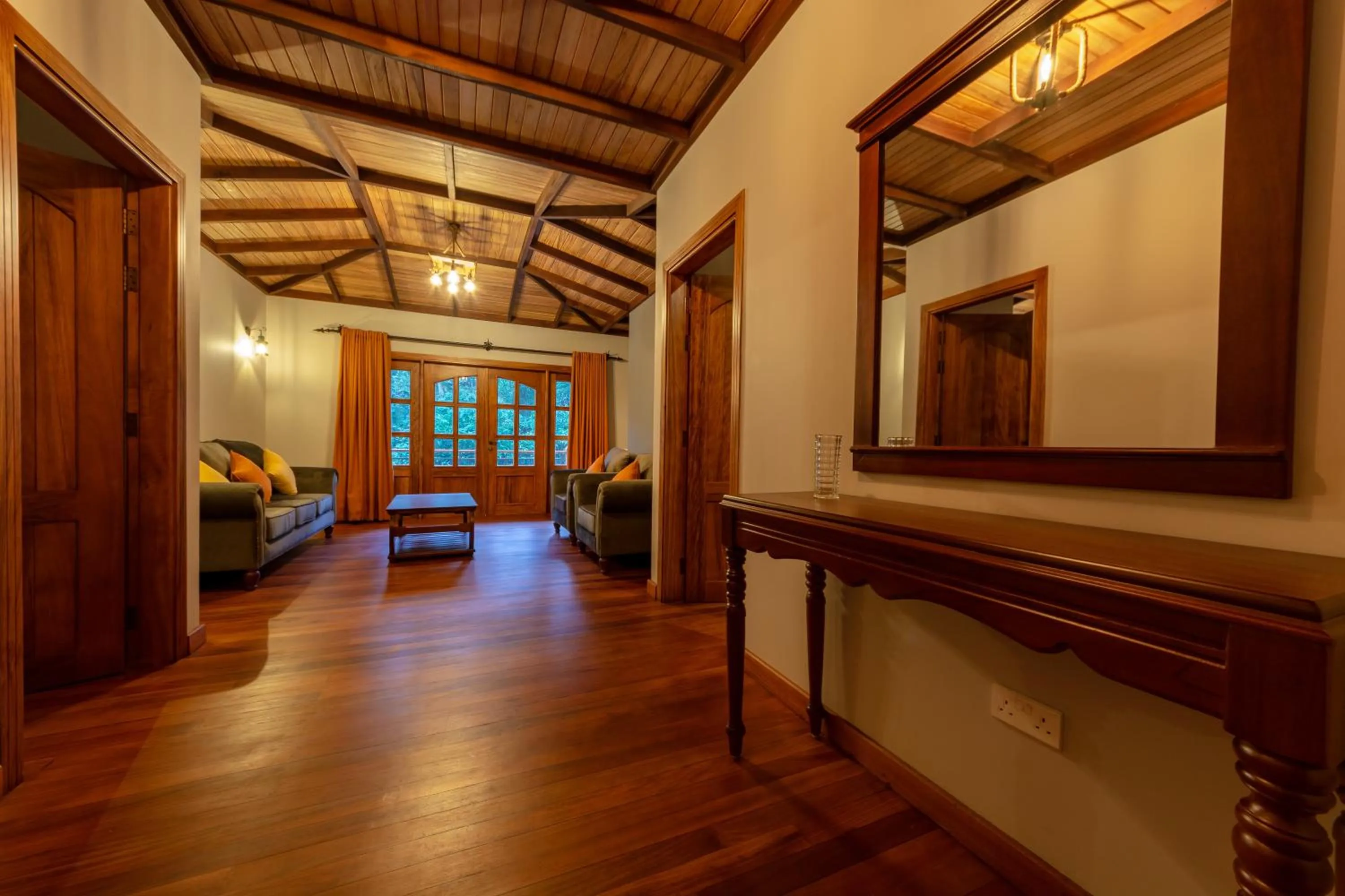 Living room in Chimpundu Lodge