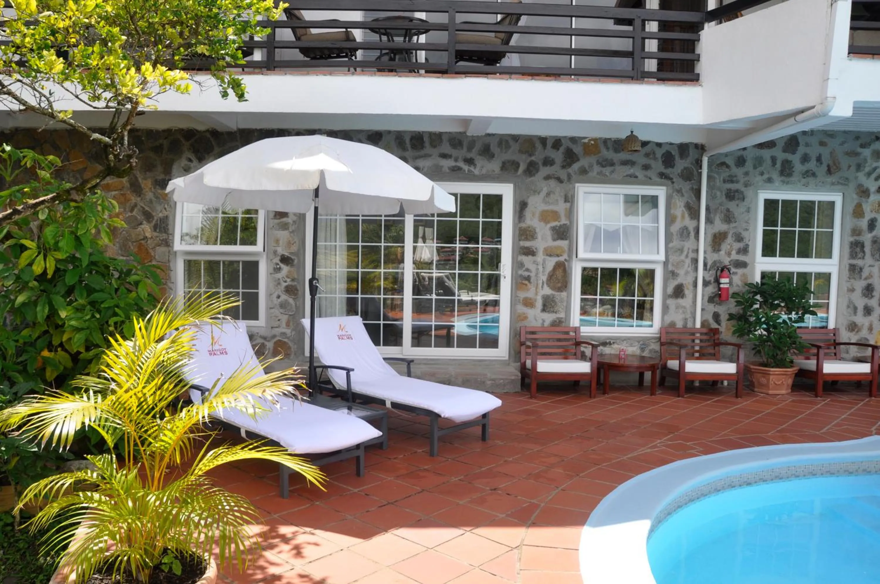 Balcony/Terrace in Marigot Palms Luxury Caribbean Apartment Suites