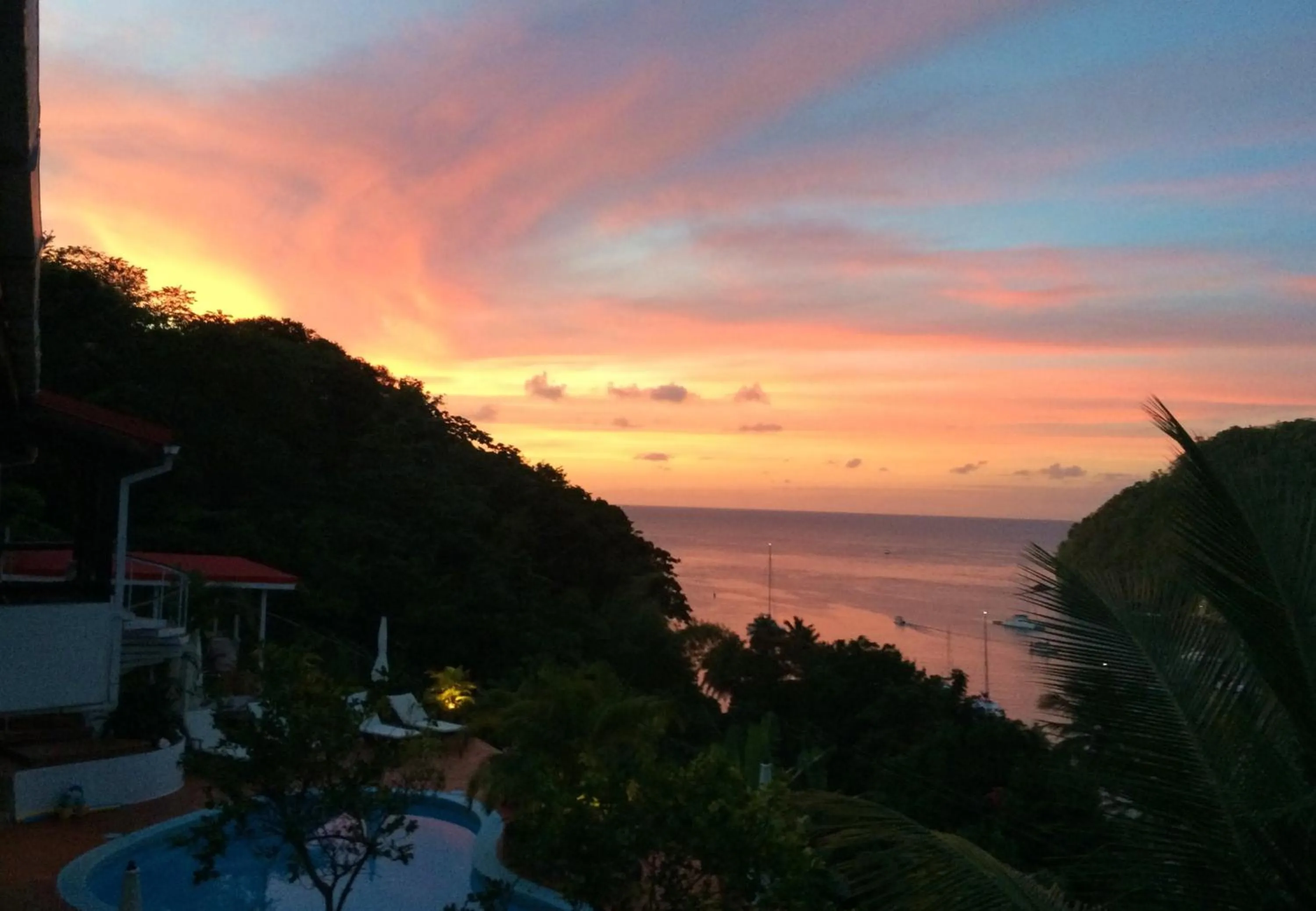 Pool view in Marigot Palms Luxury Caribbean Apartment Suites