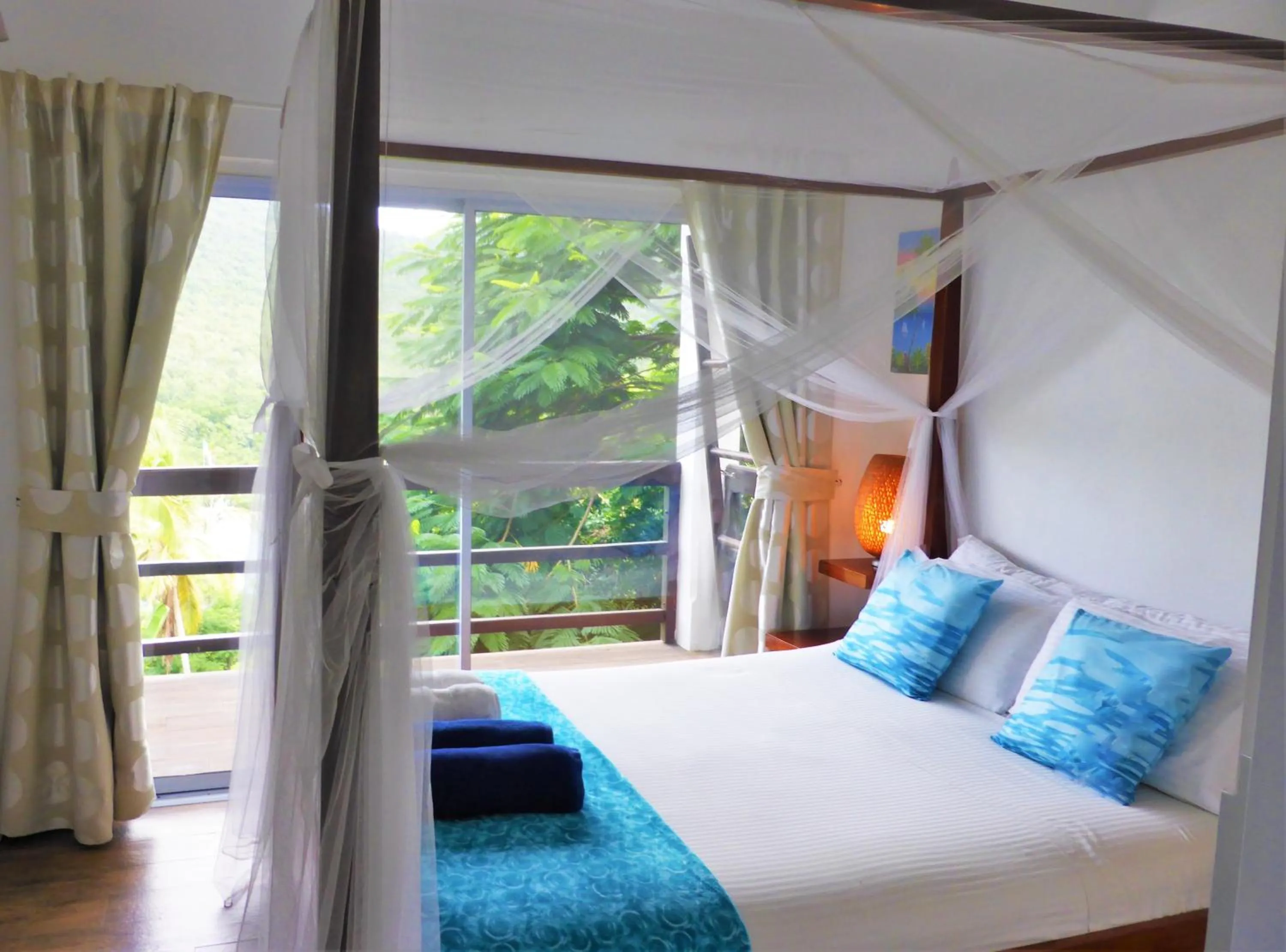 Bedroom, Bed in Marigot Palms Luxury Caribbean Apartment Suites