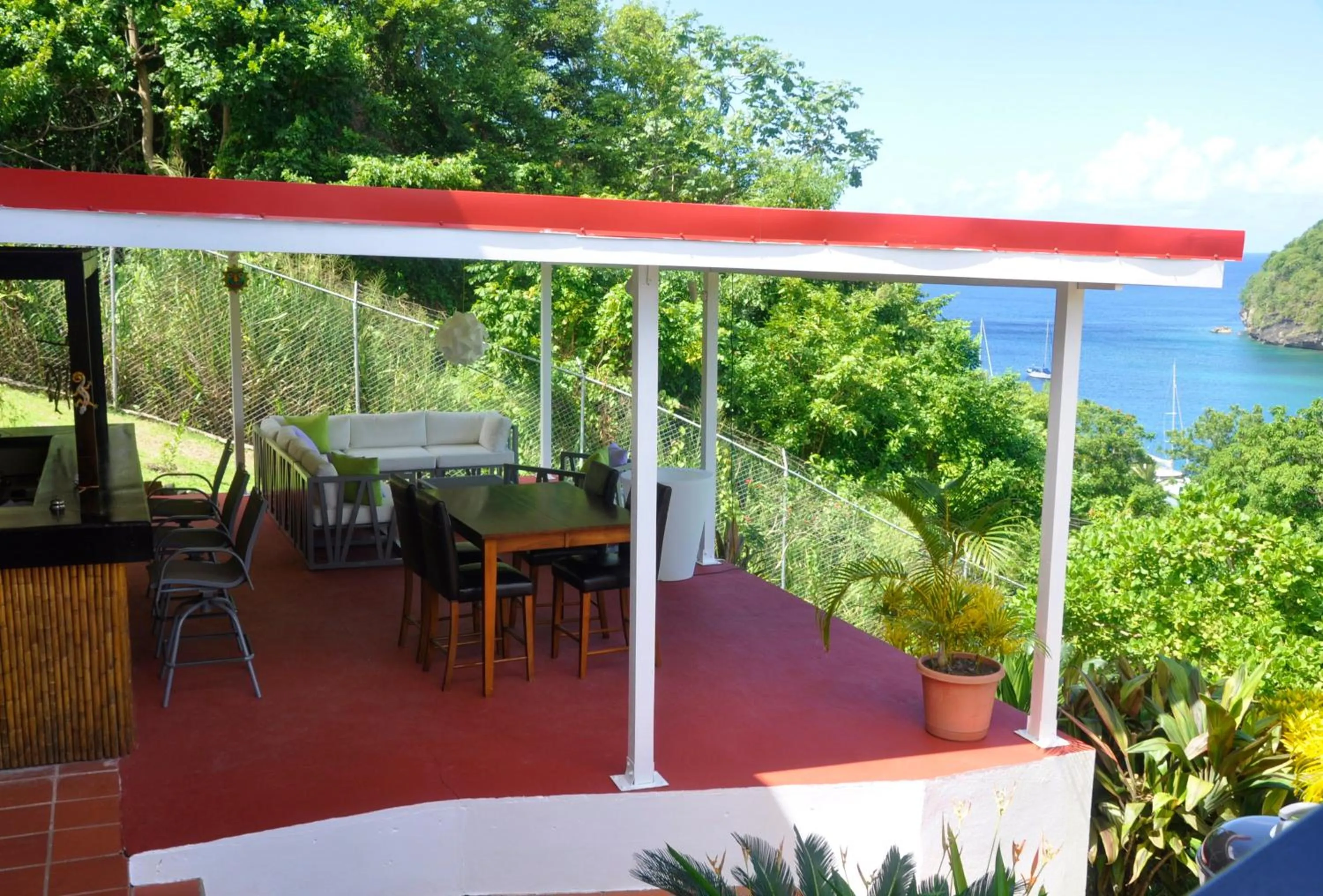 Balcony/Terrace in Marigot Palms Luxury Caribbean Apartment Suites