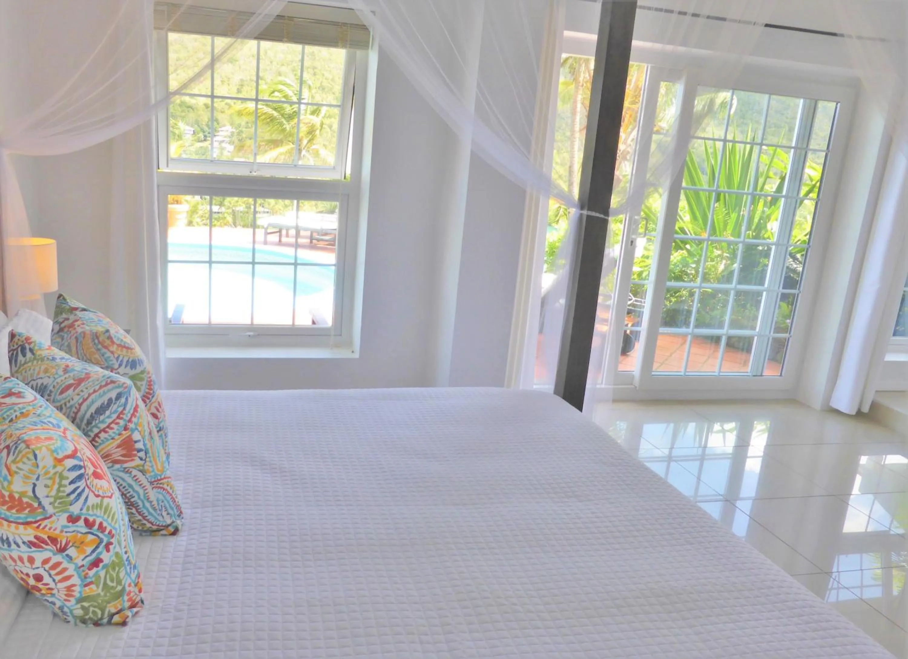 Bedroom, Bed in Marigot Palms Luxury Caribbean Apartment Suites